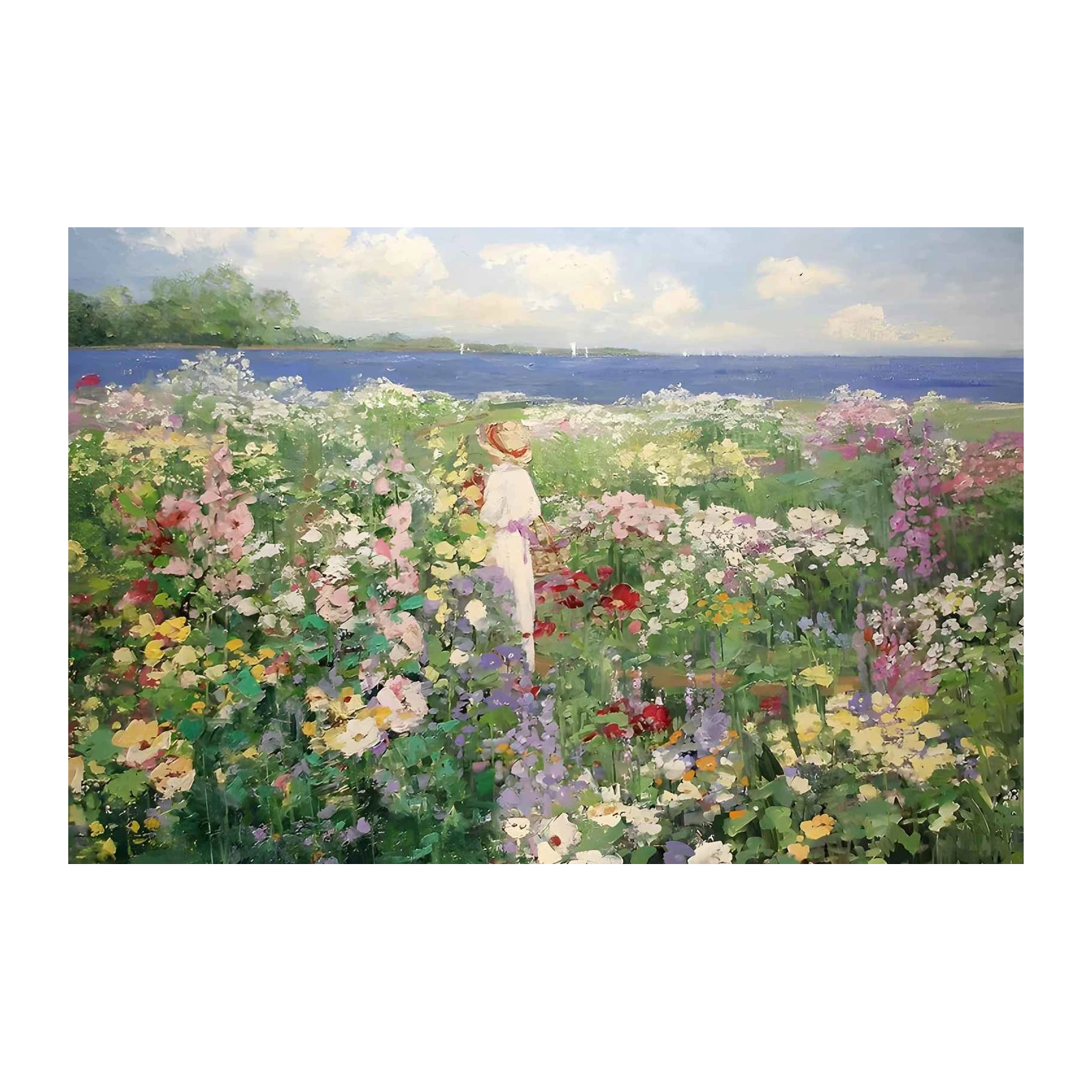 Victorian Lady Garden Serenity Wall Art
