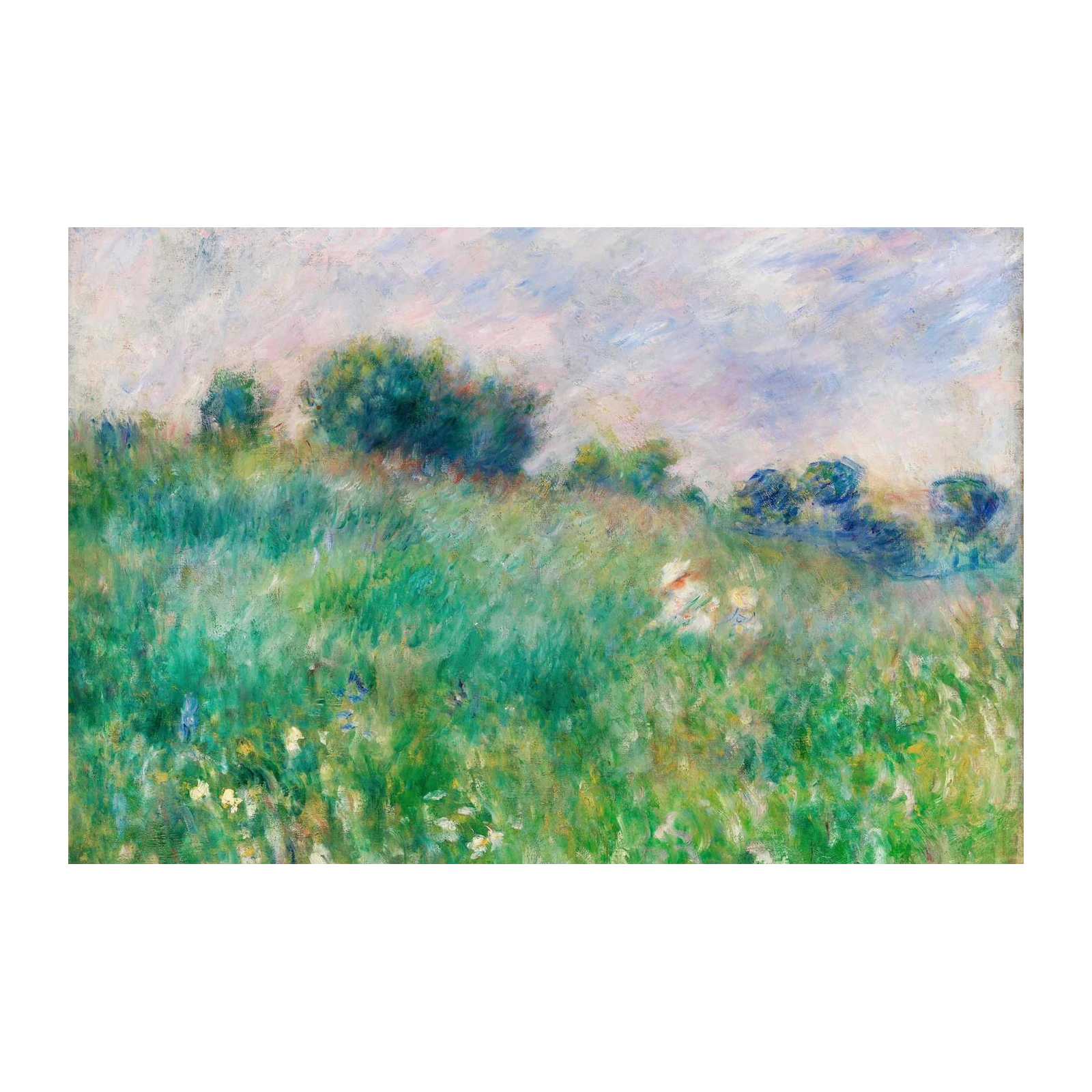 Impressionist Meadow Landscape Wall Art