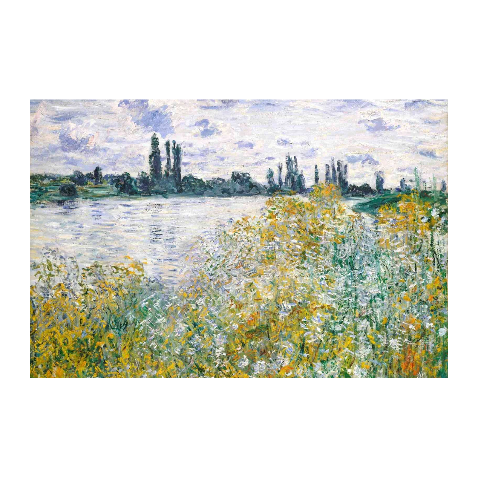 Impressionist River Landscape Wall Art