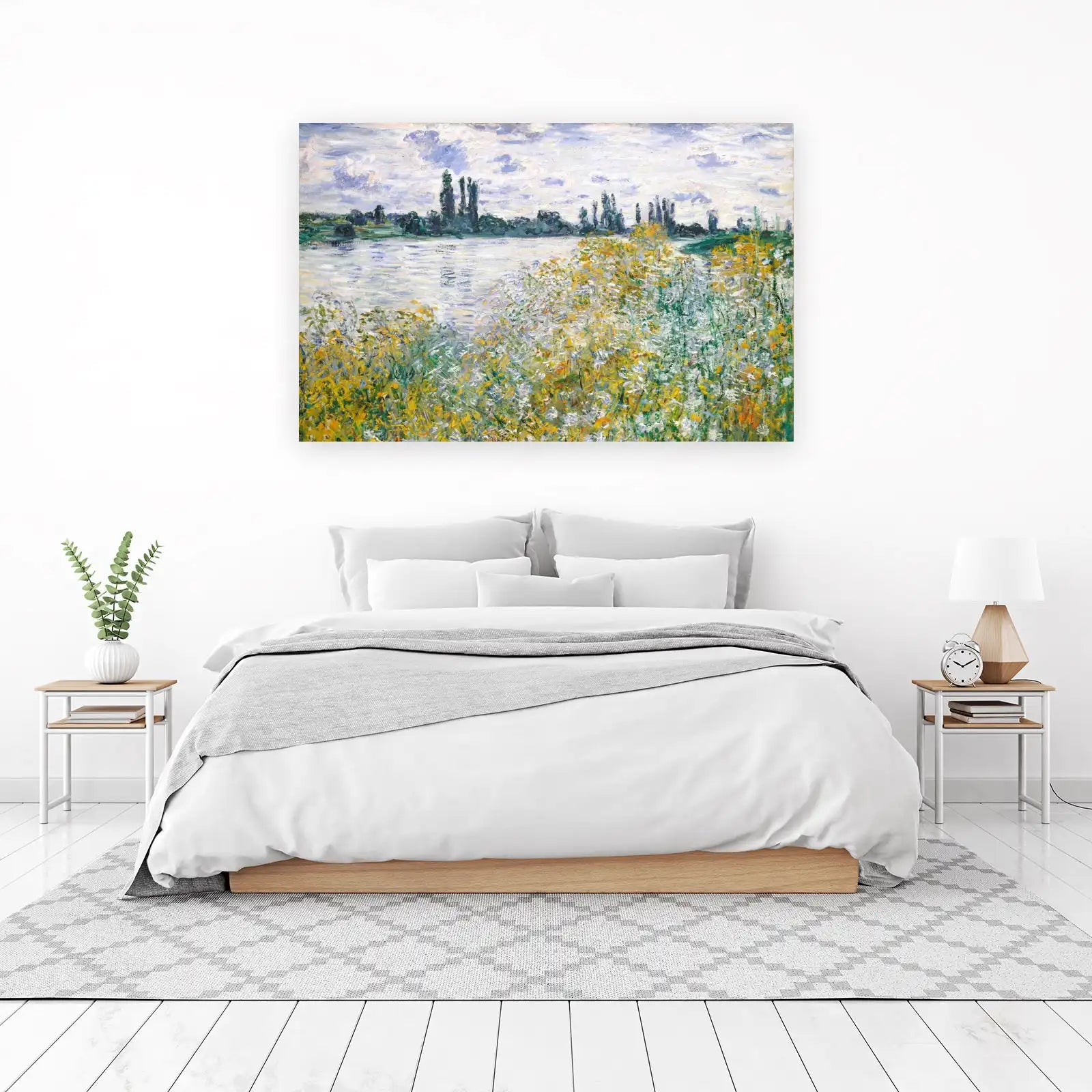 Impressionist River Landscape Wall Art