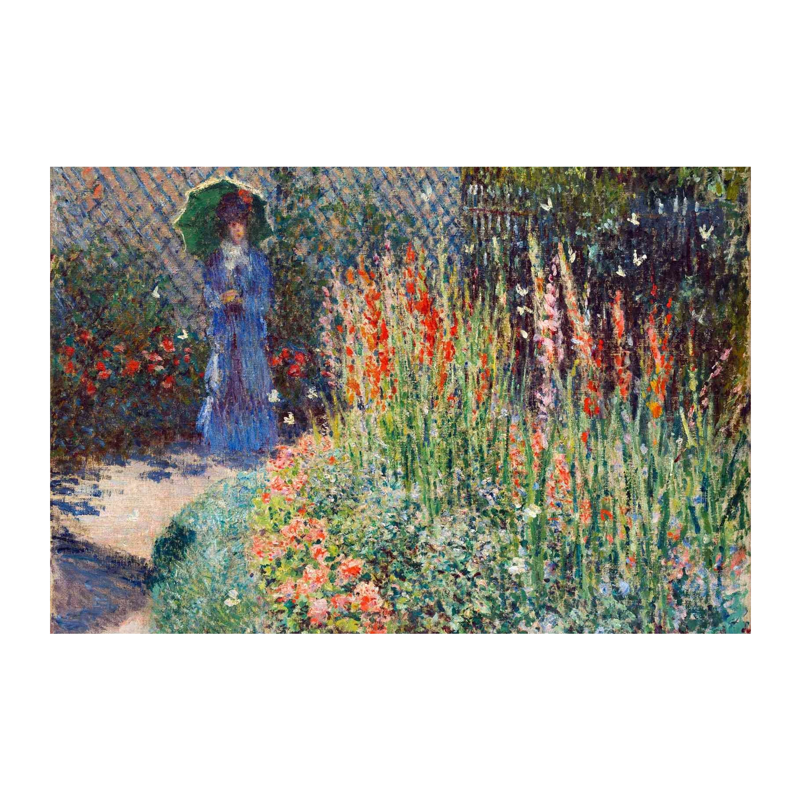 Impressionist Garden Woman Wall Art