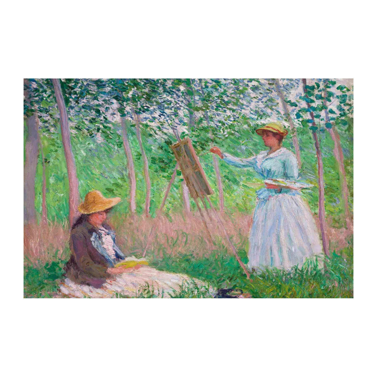 Impressionist Garden Scene Wall Art