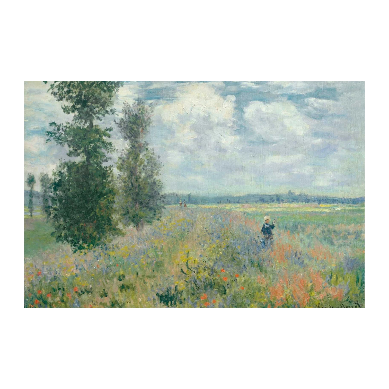 Impressionist Meadow Scene Wall Art