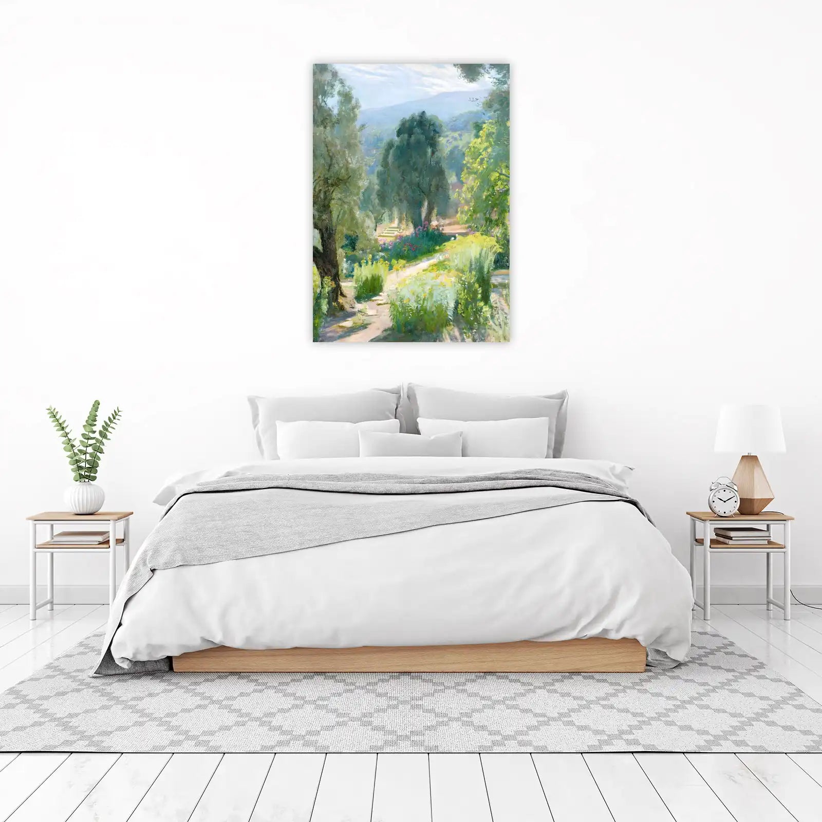 Serene Garden Path Impressionist Wall Art