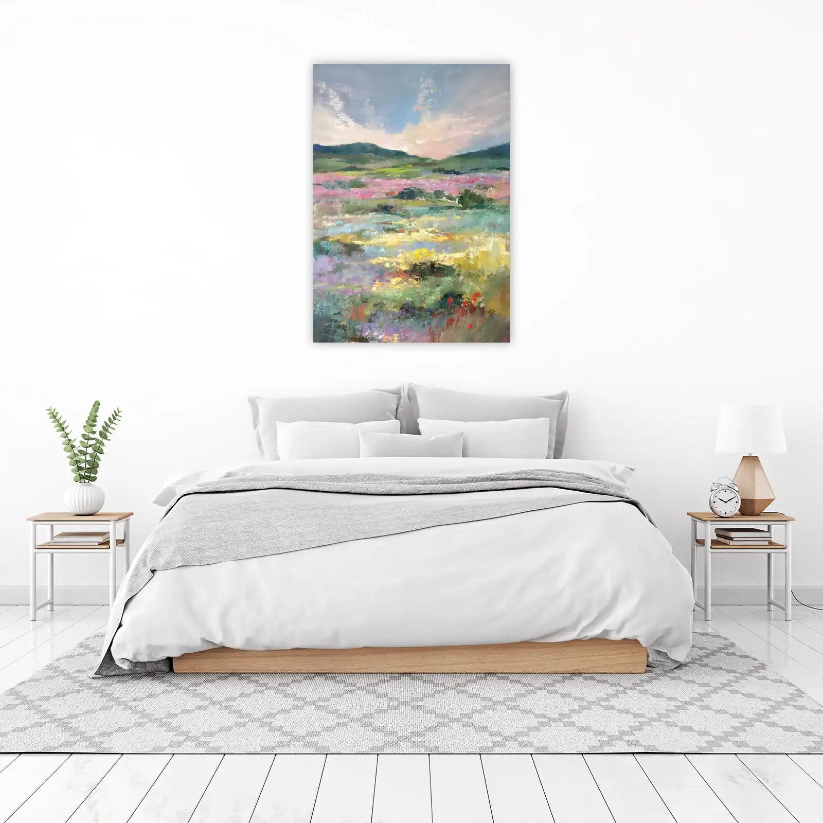 Impressionist Meadow Landscape Wall Art