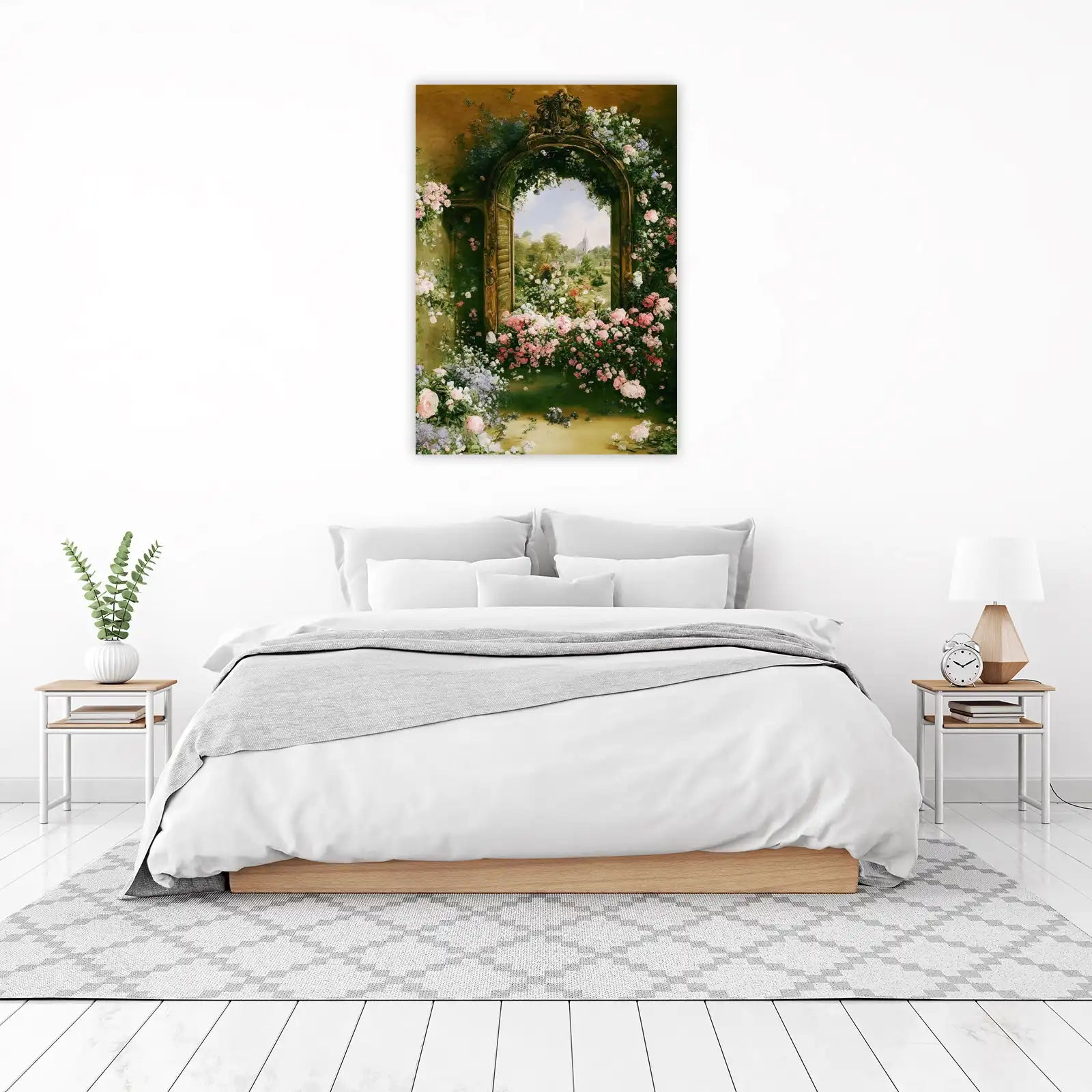 Enchanted Garden Archway Floral Romantic Wall Art