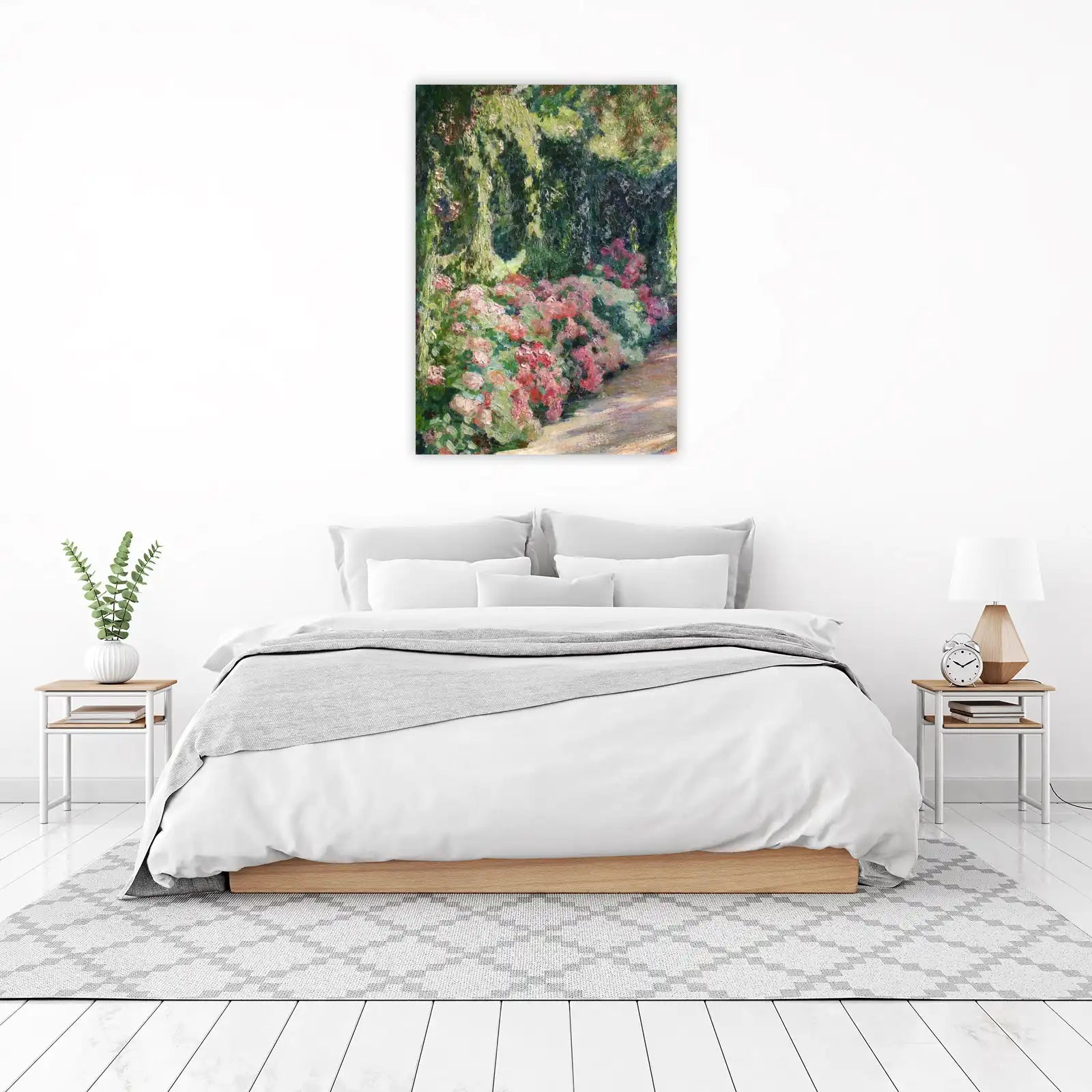 Impressionist Rose Garden Path Wall Art