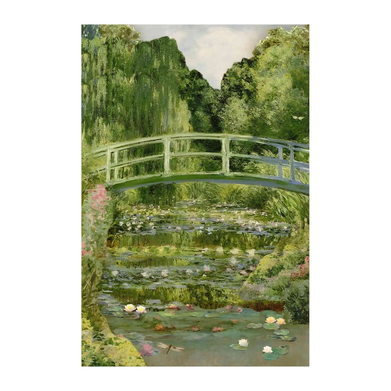 Monet's Water Lily Bridge Wall Art