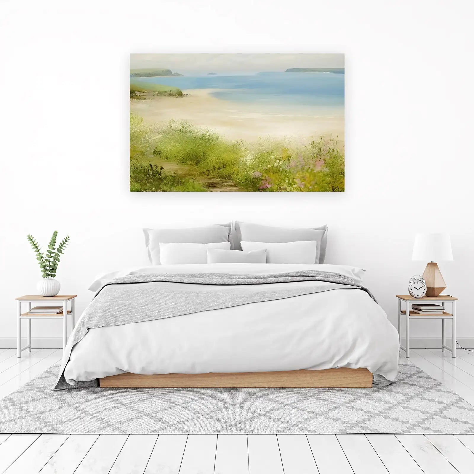 Coastal Path Serenity Seascape Wall Art