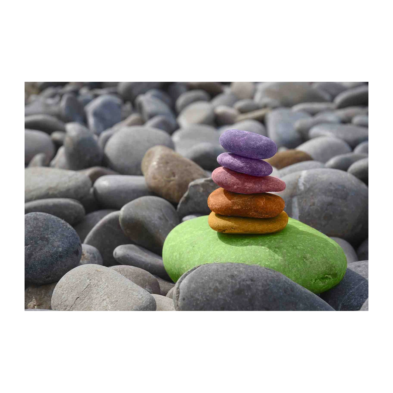 Zen Balance Stacked Stones Wall Art