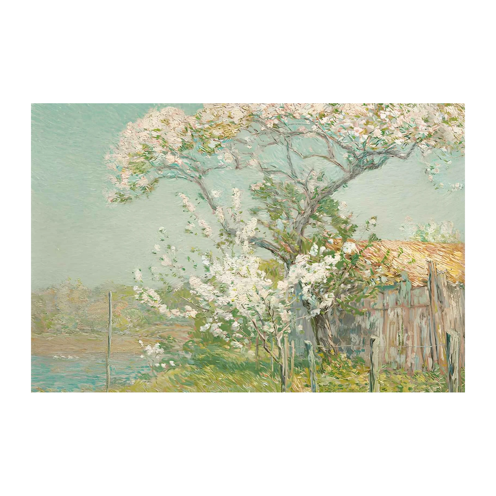 Spring Blossoms Tranquil Scenery Wall Art