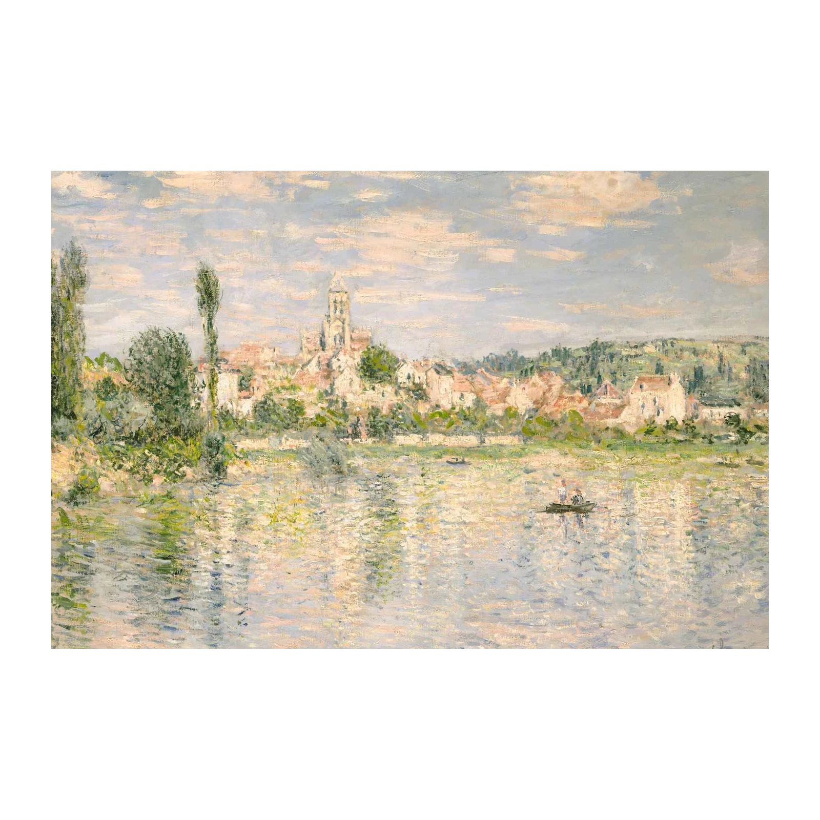 Impressionist River Landscape Wall Art