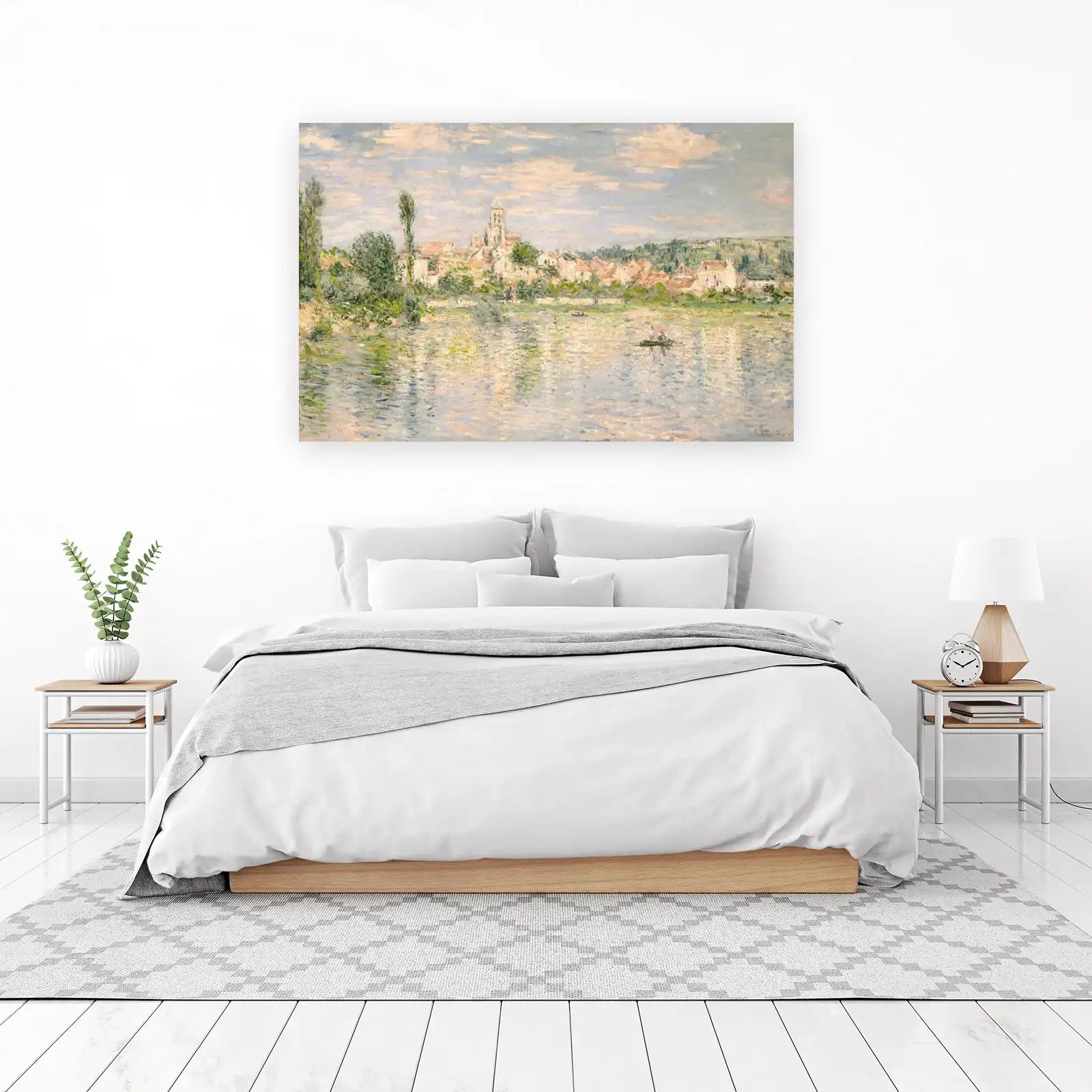 Impressionist River Landscape Wall Art