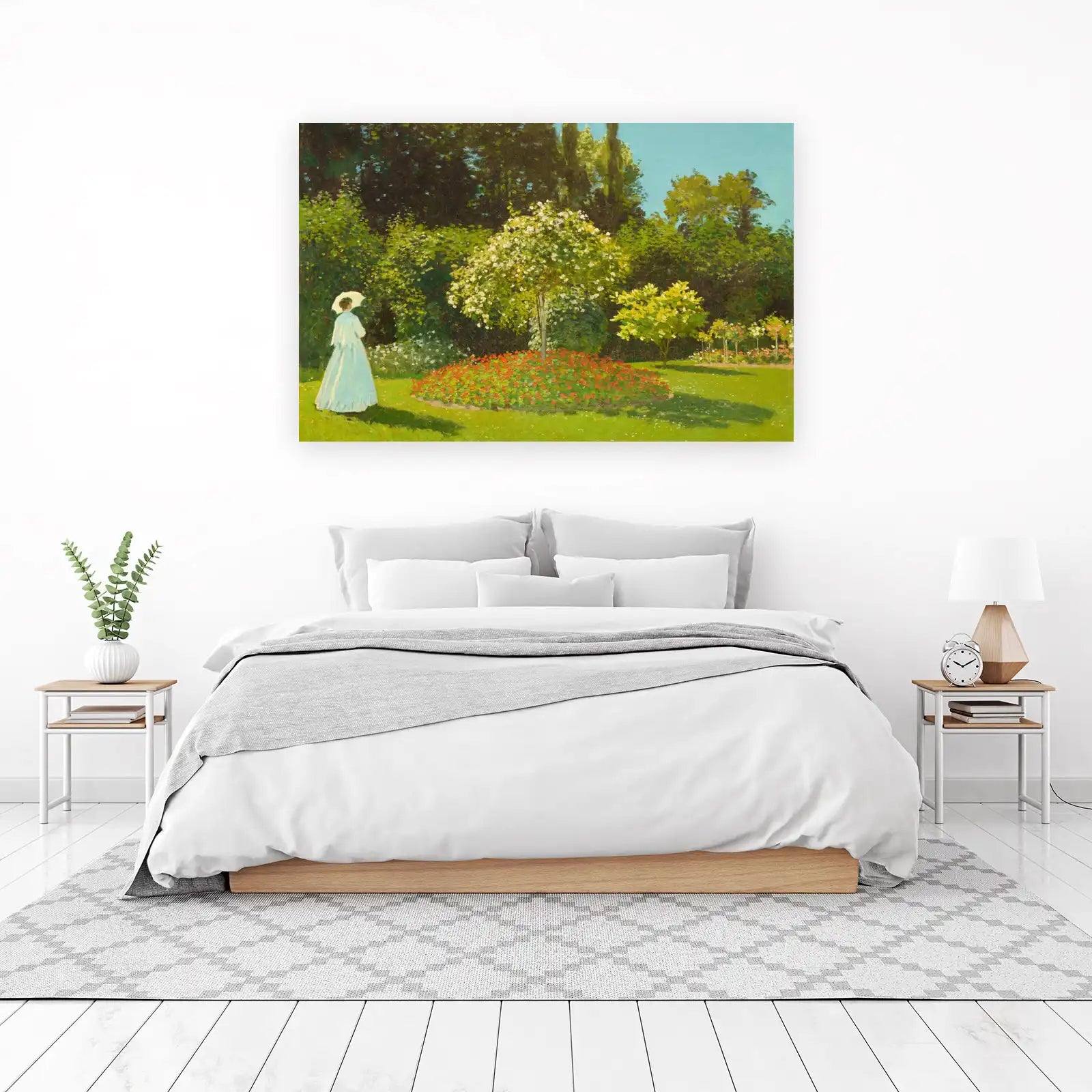 Impressionist Garden Lady Wall Art