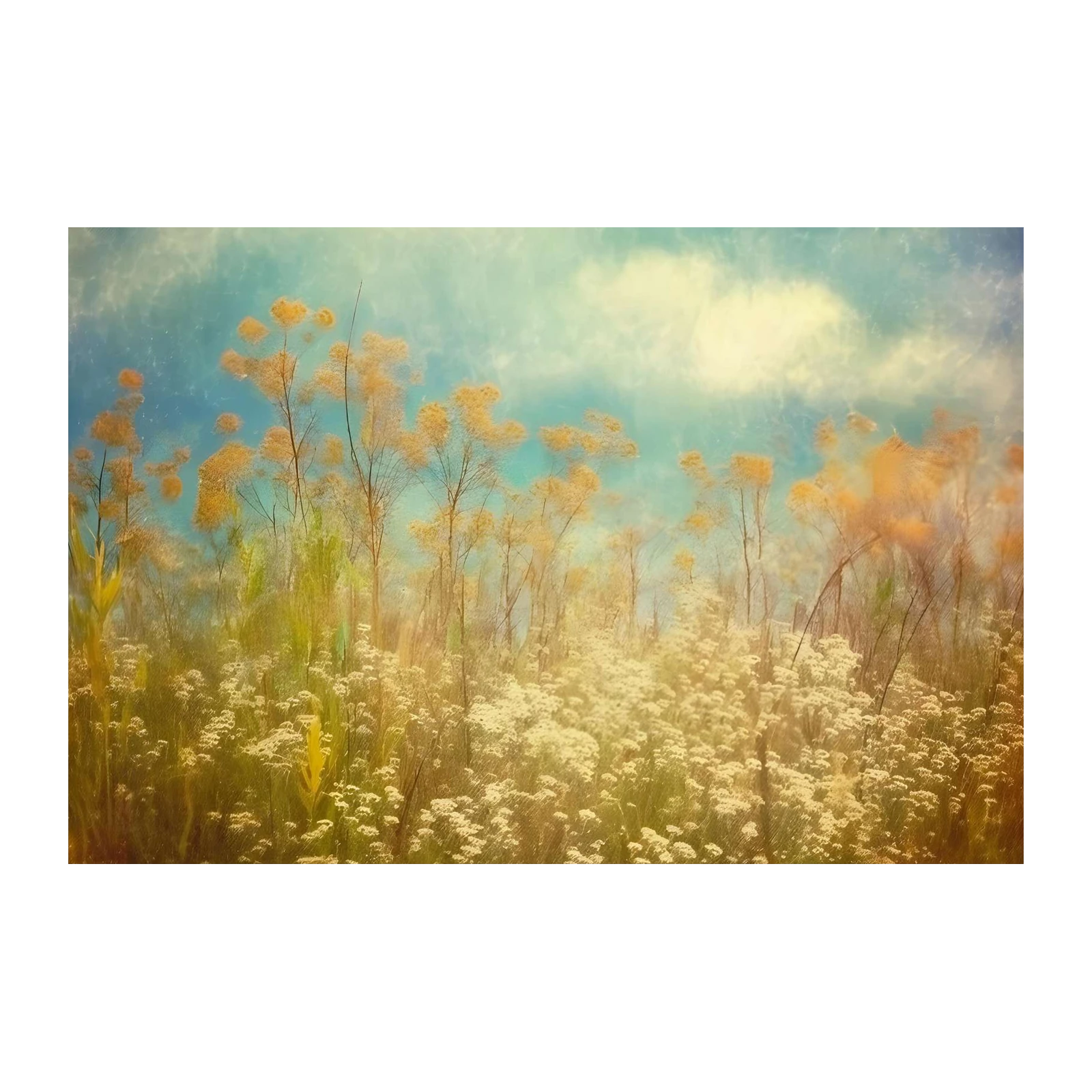 Golden Meadow Serenity Wall Art