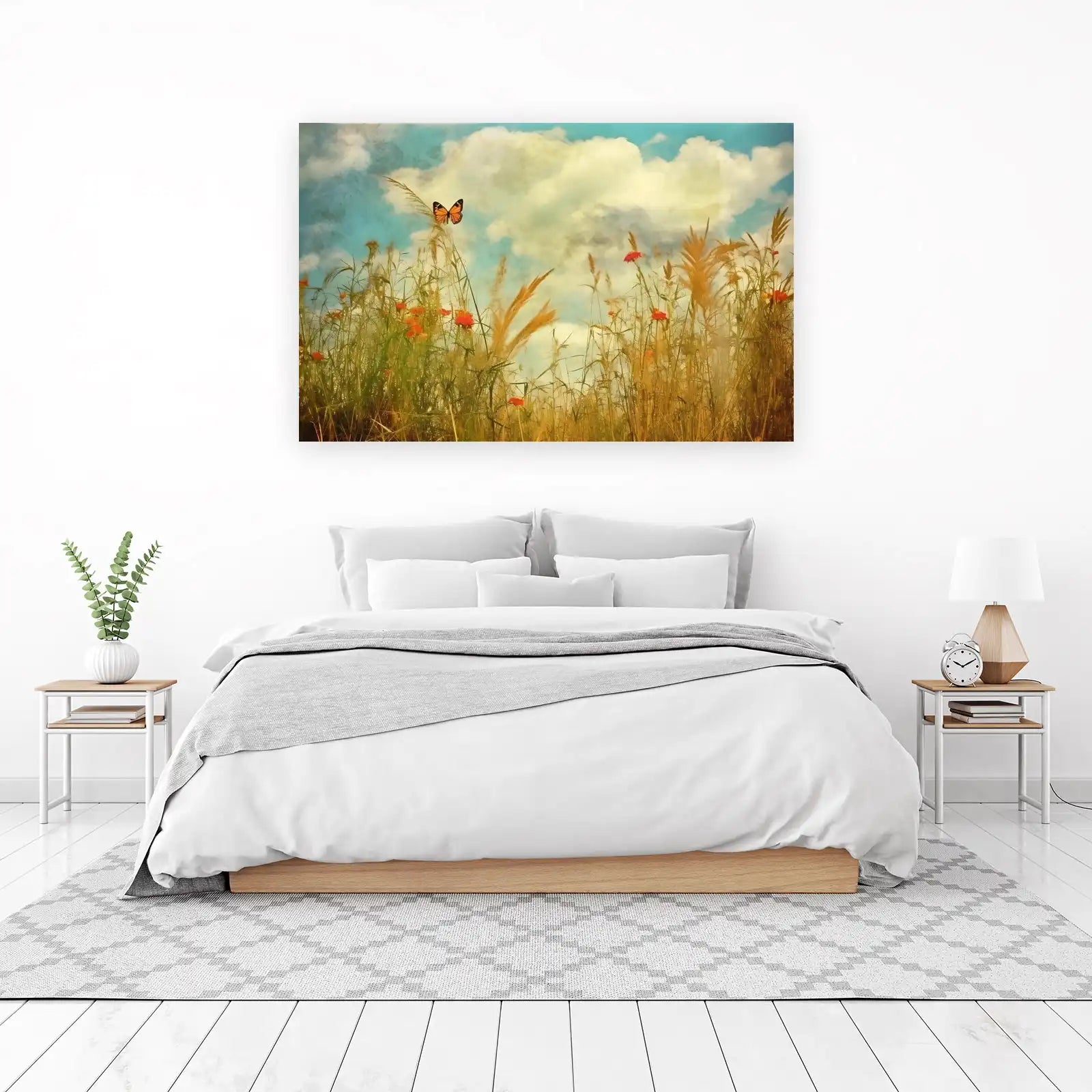 Monarch Butterfly Meadow Wall Art