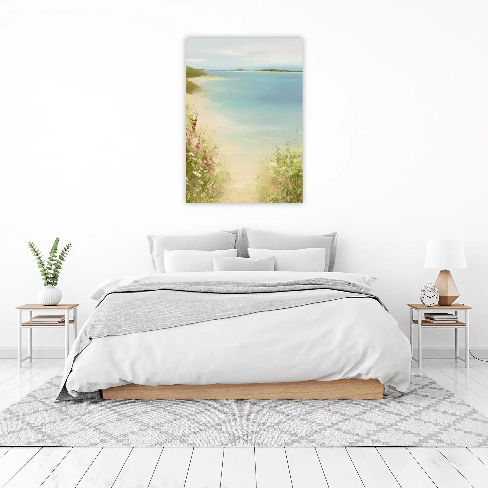 Coastal Path Serenity Landscape Wall Art