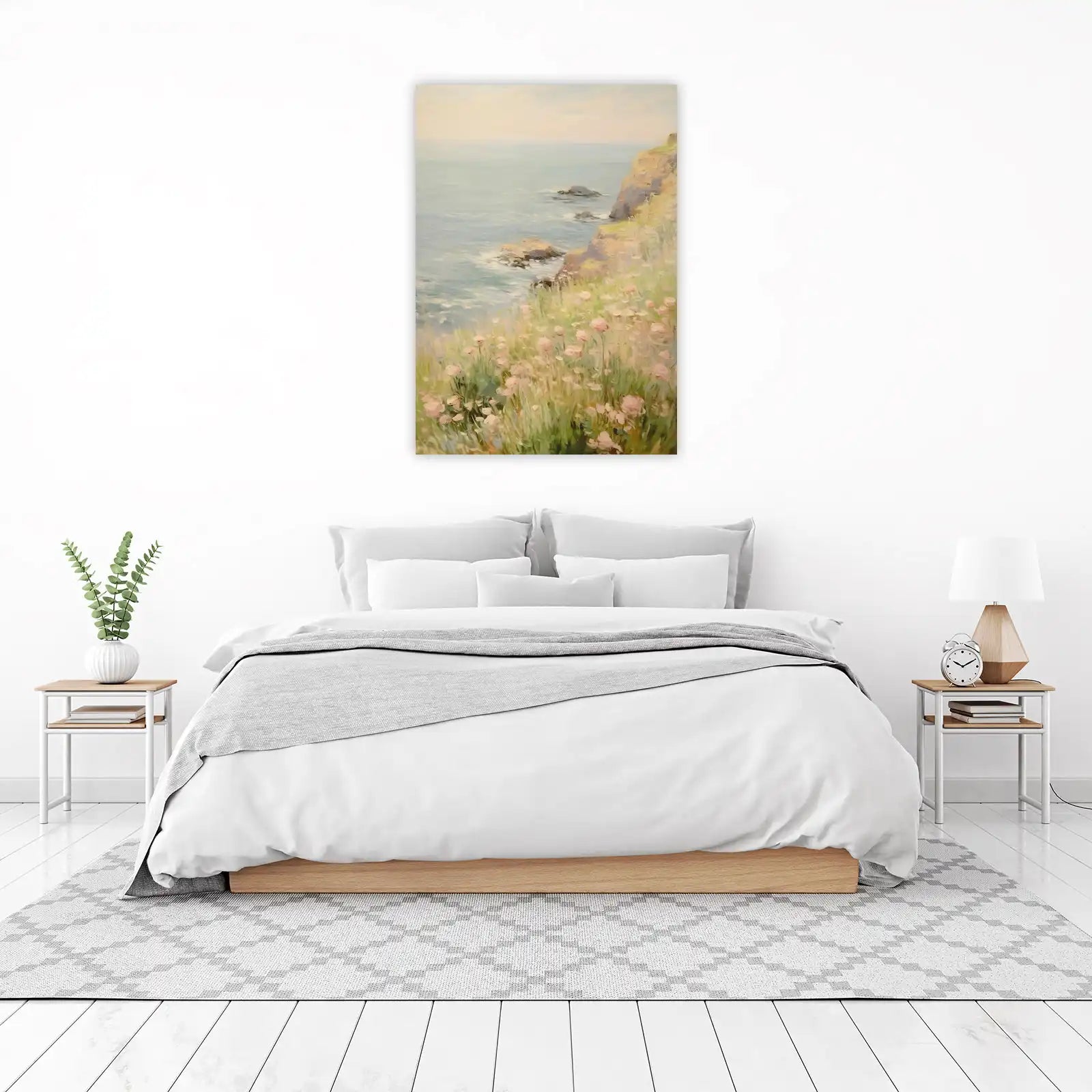 Seaside Blossom Cliff Wall Art