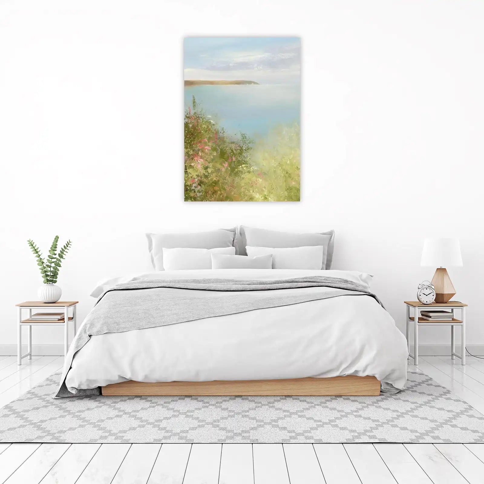 Coastal Wildflowers & Sea Mist Wall Art