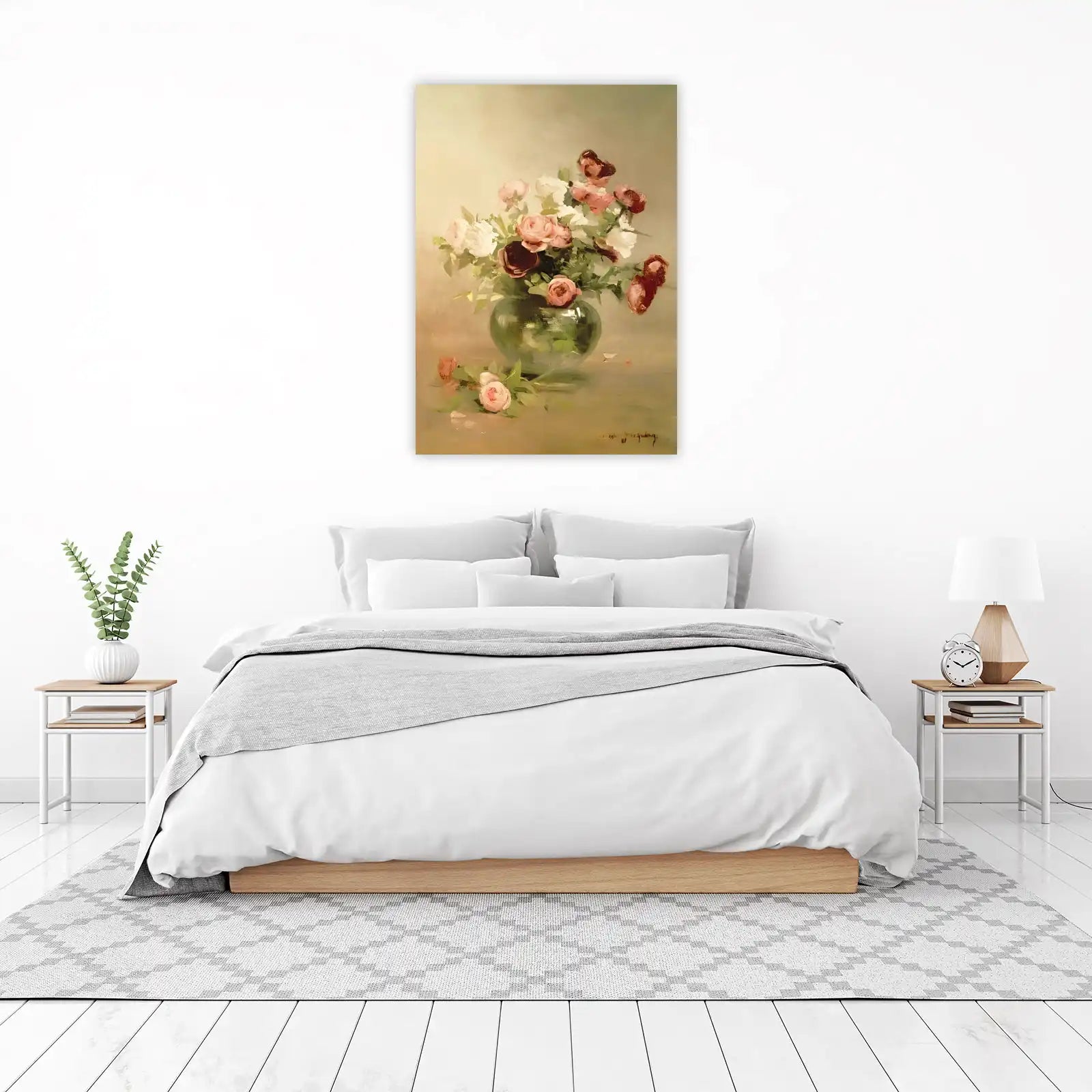 Elegant Rose Still Life Wall Art