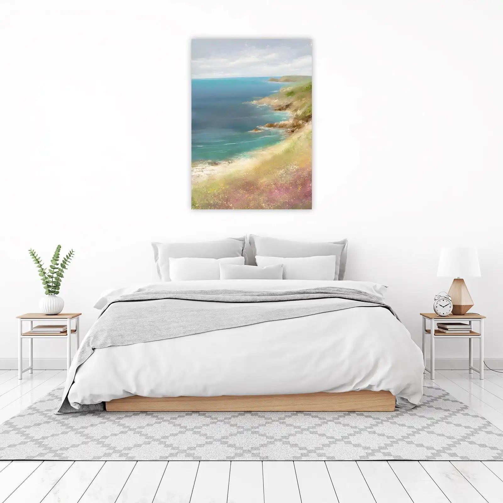 Serene Coastal View Landscape Wall Art