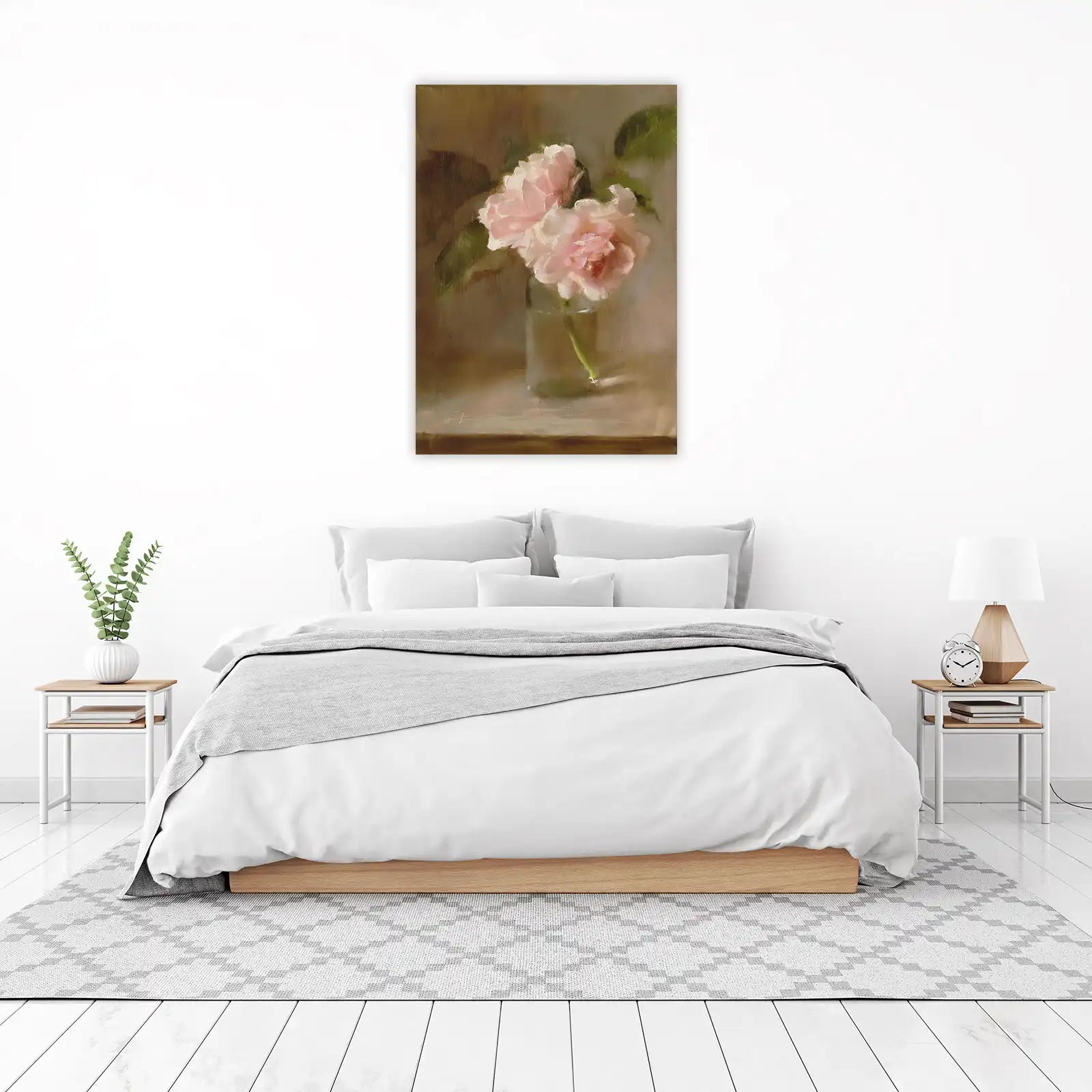 Soft Pink Roses Still Life Wall Art