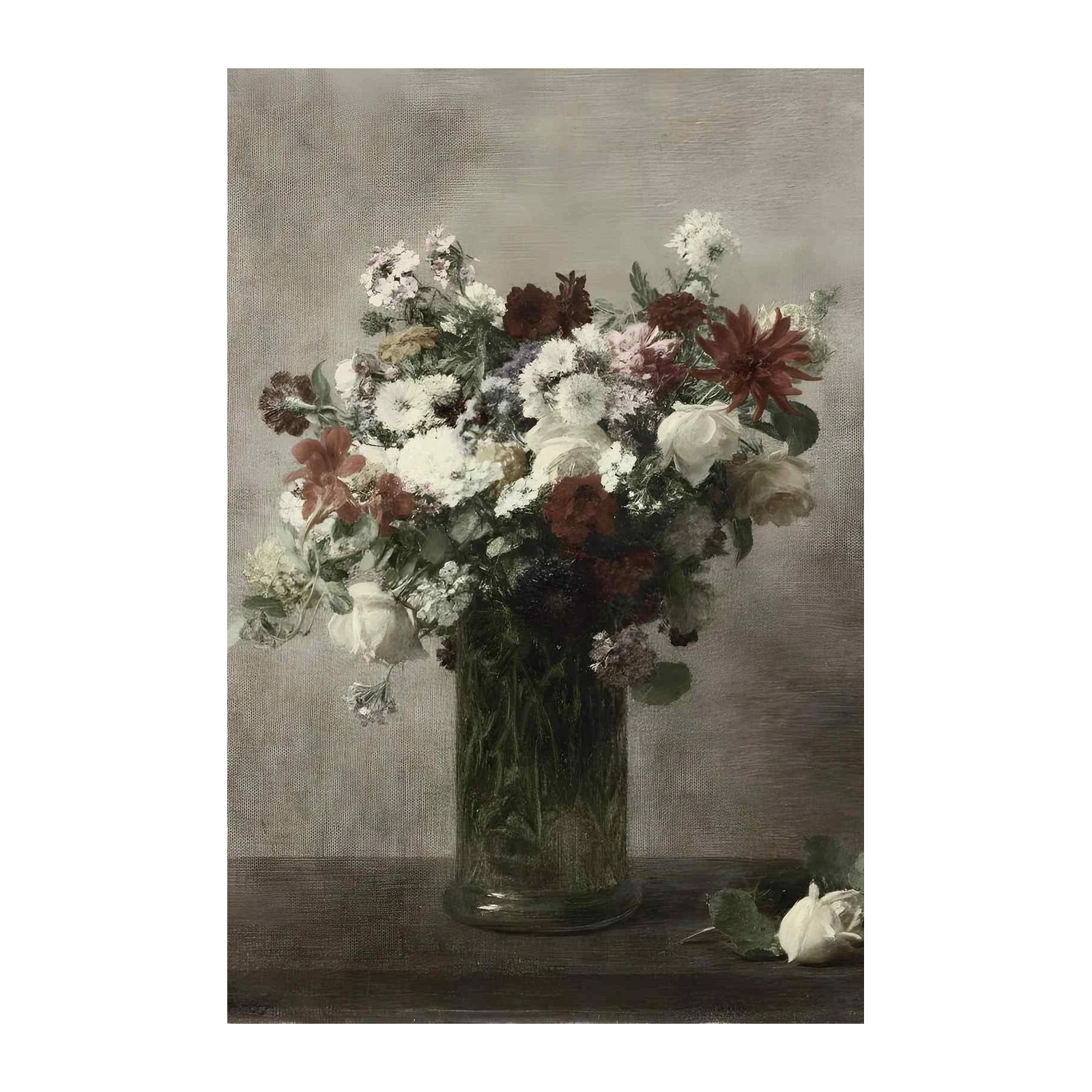 Elegant Floral Still Life Wall Art