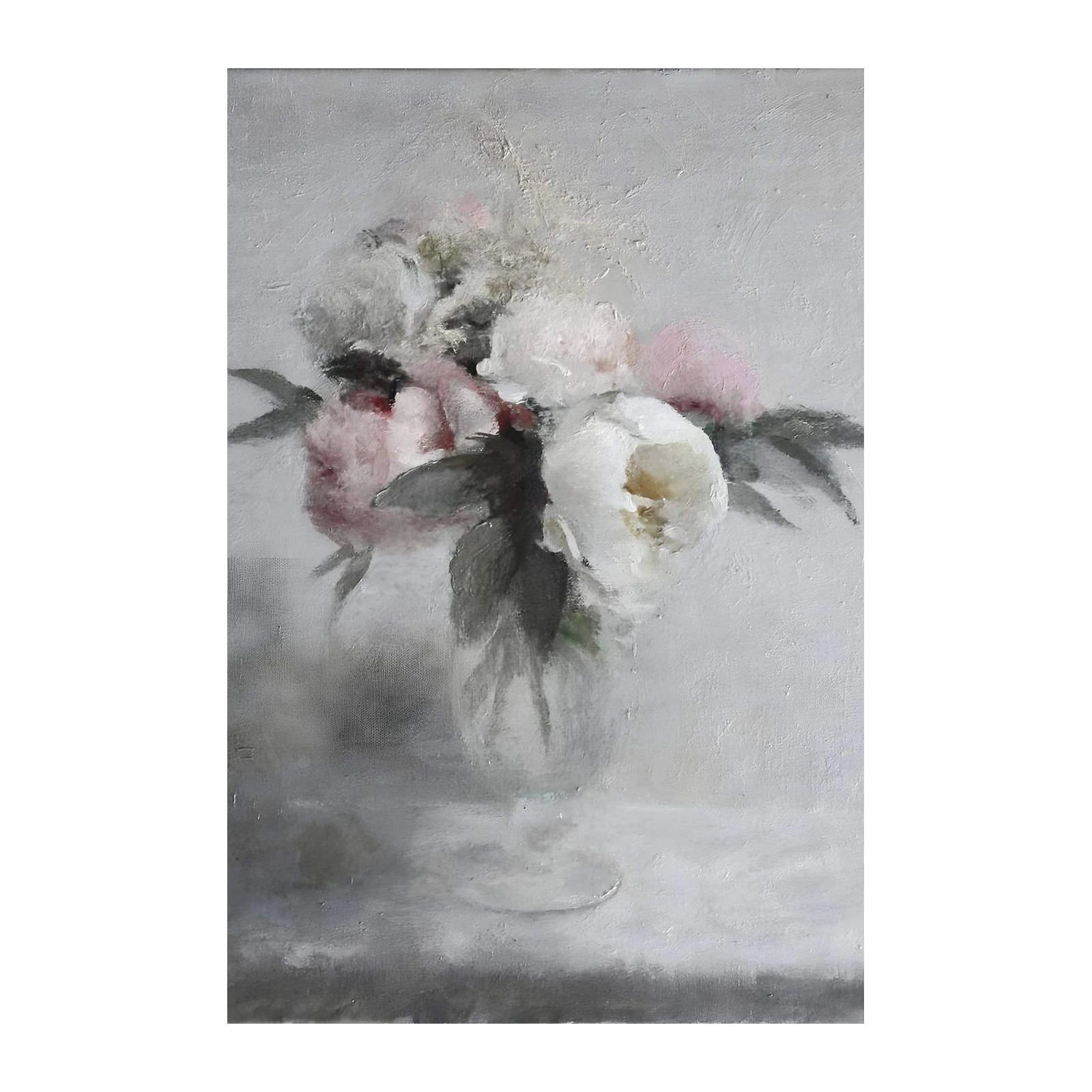 Soft Blush Peony Floral Dream Wall Art