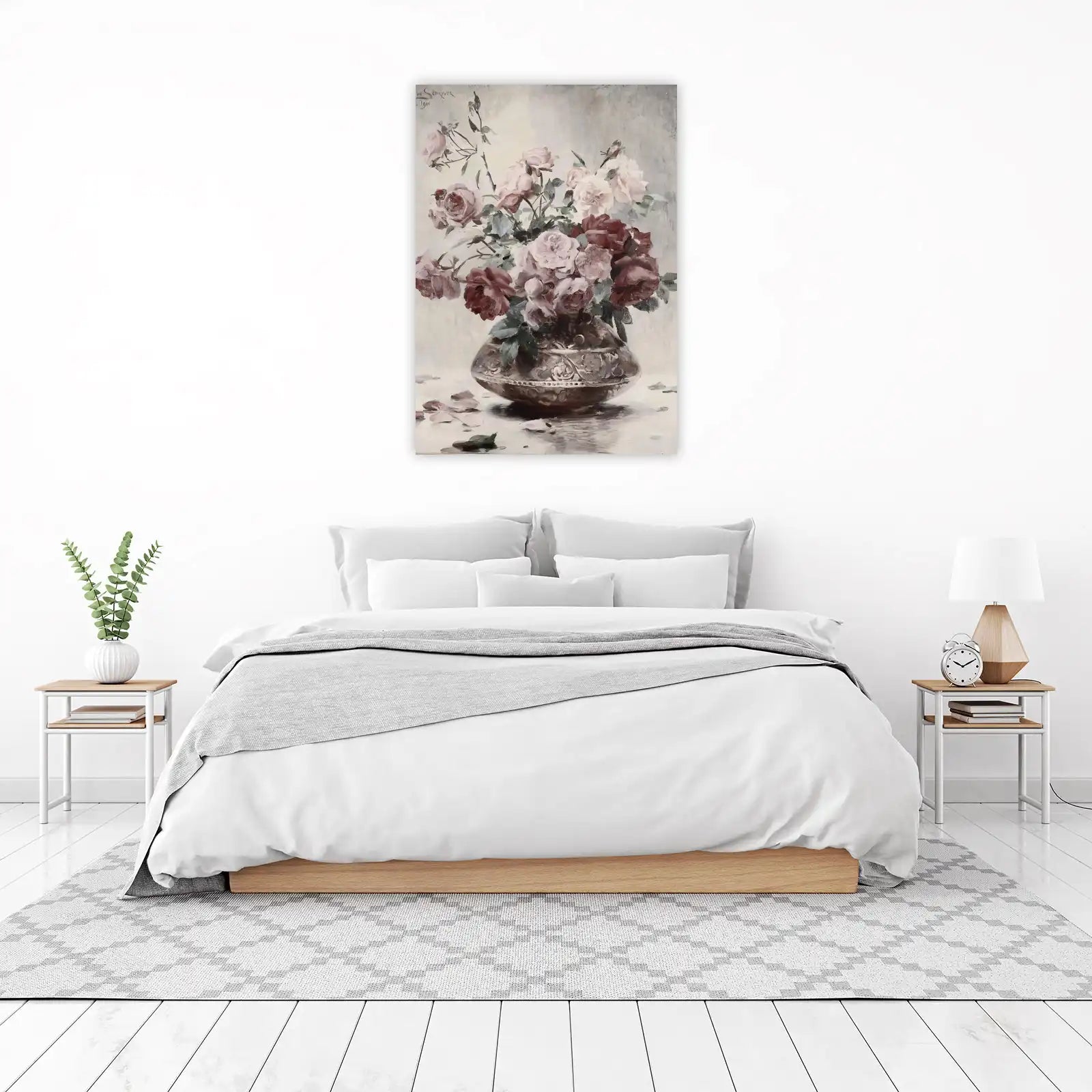 Vintage Rose Still Life Wall Art Wall Art