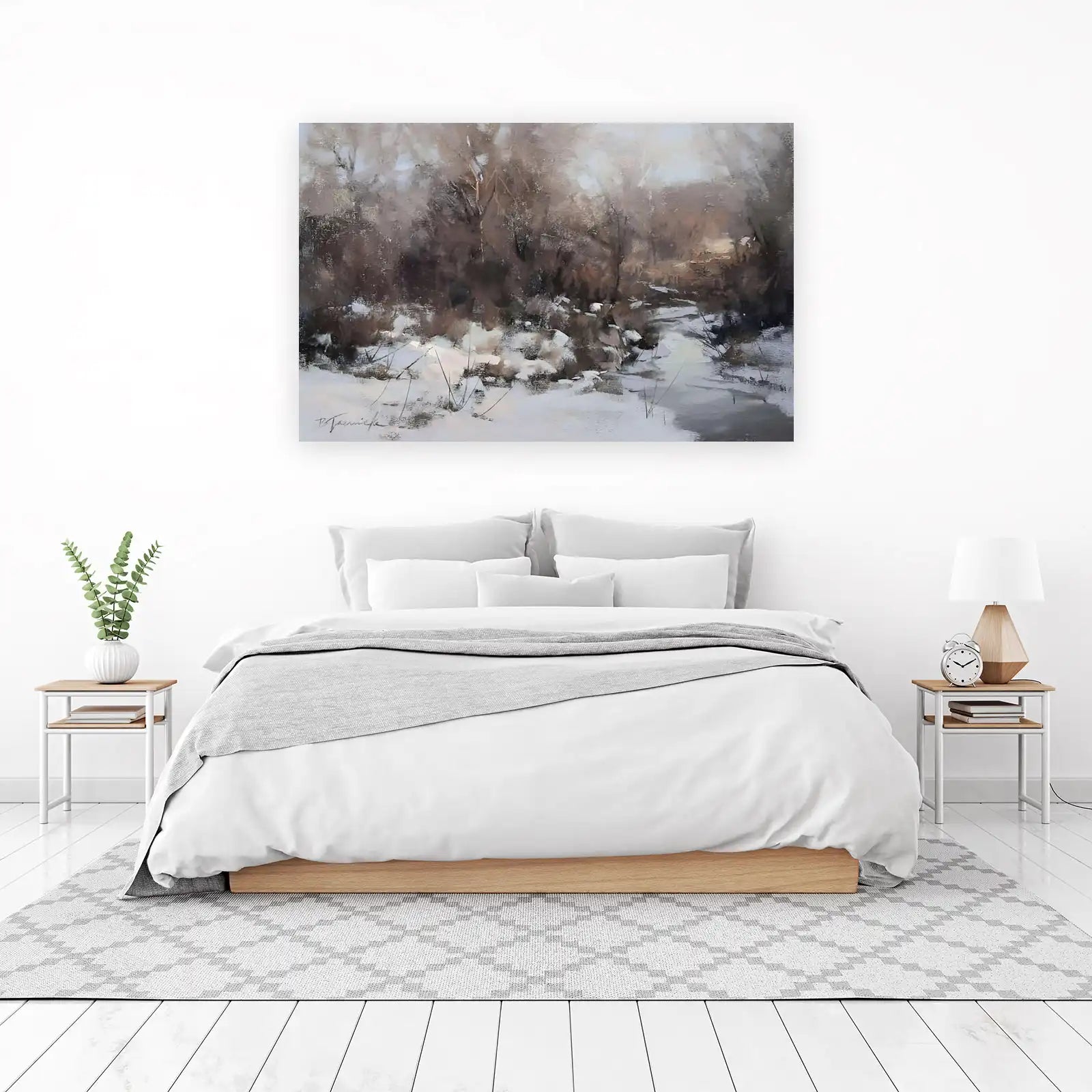 Winter Serenity Landscape Wall Art