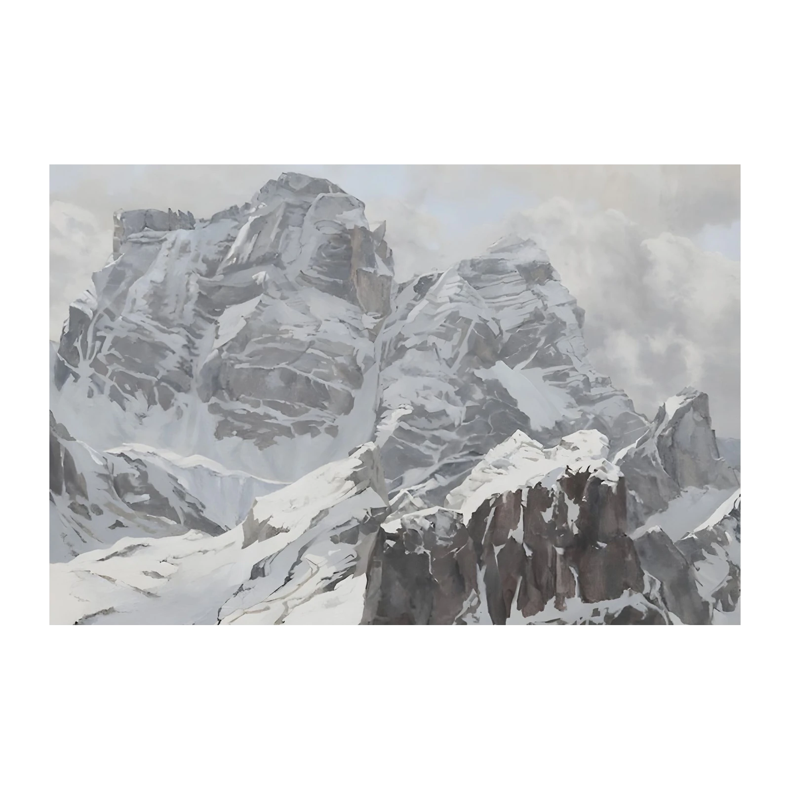 Majestic Snow-Capped Peaks Wall Art
