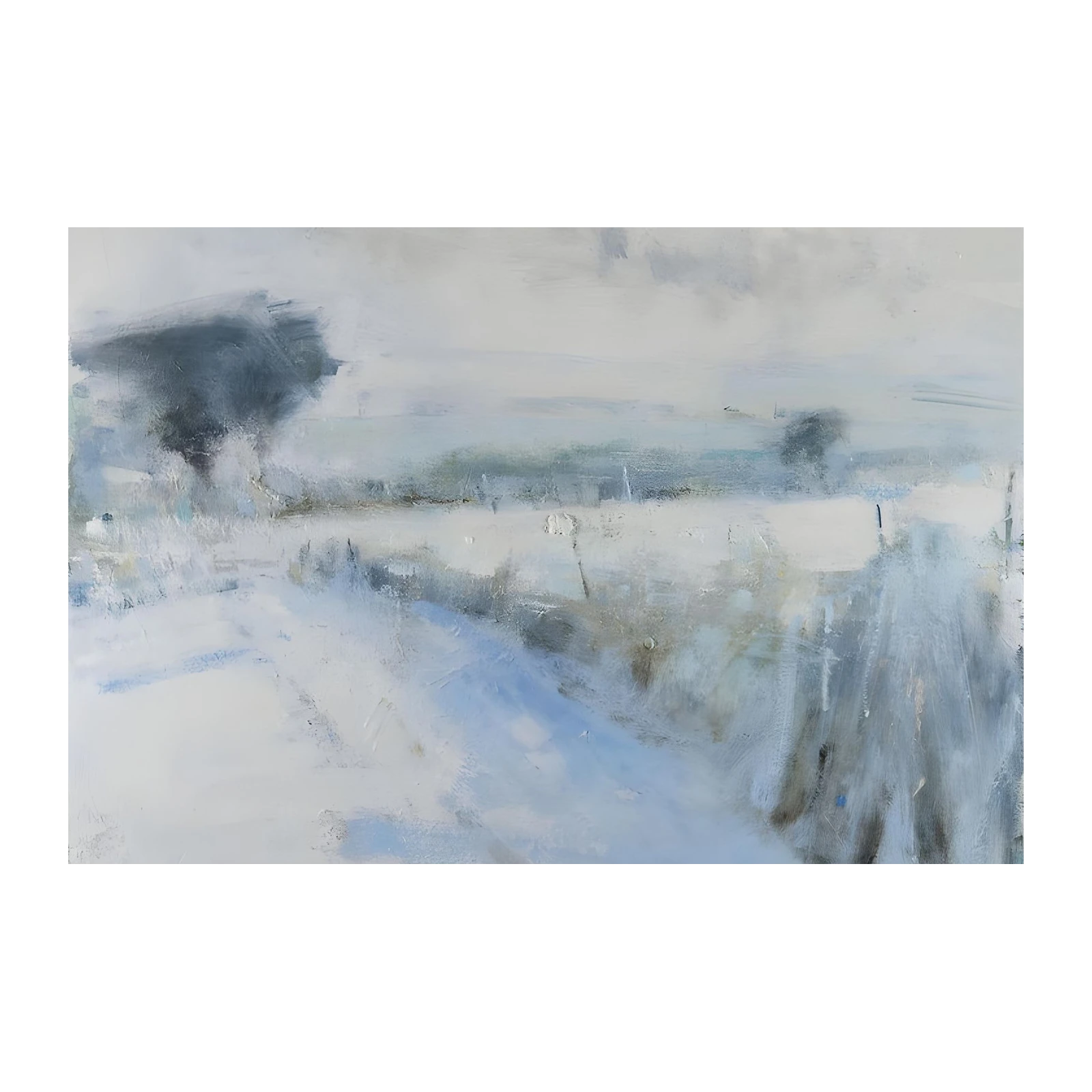 Abstract Winter Landscape Wall Art