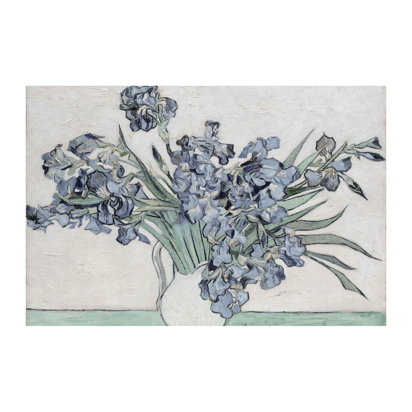 Blue Iris Still Life Van Gogh Wall Art