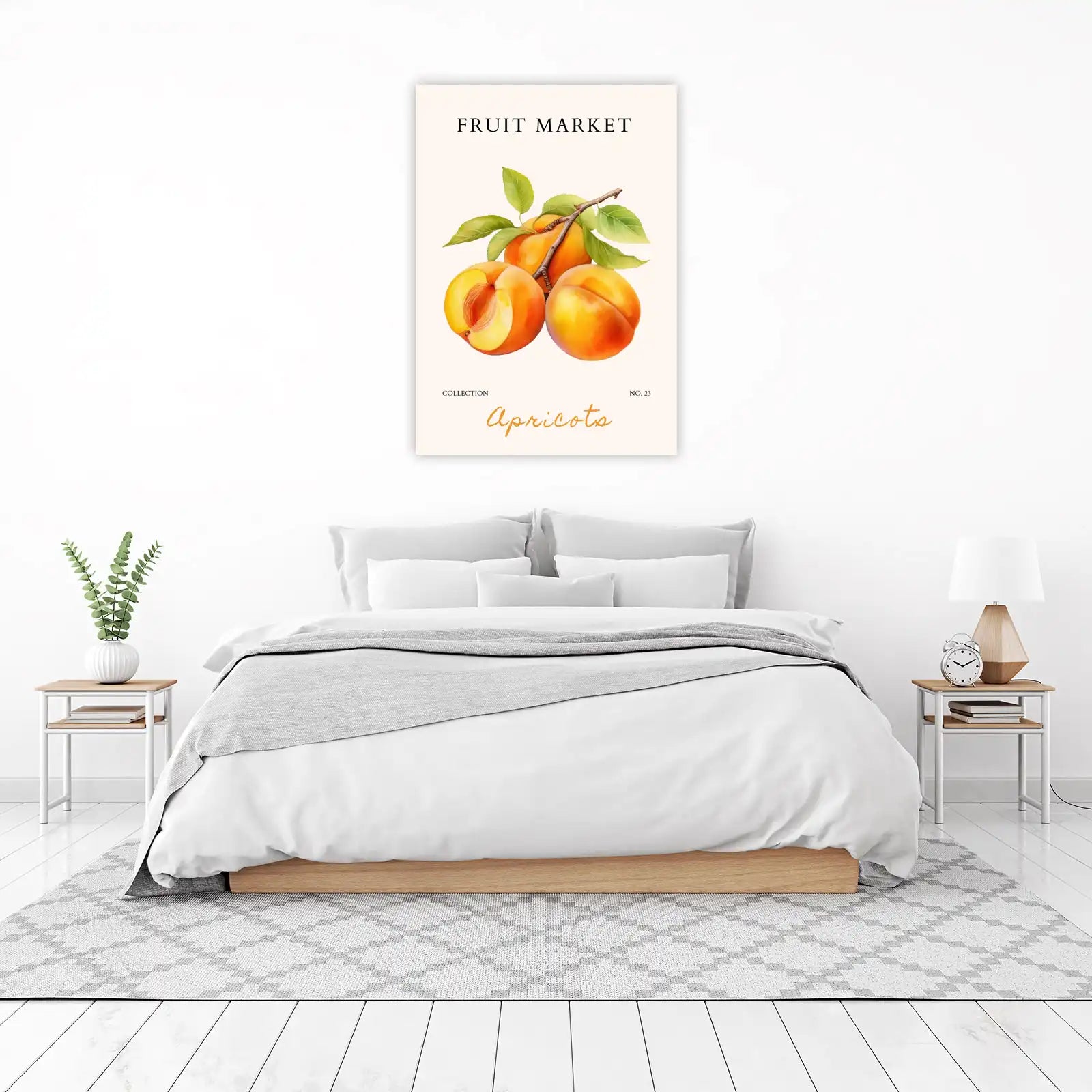 Vibrant Apricot Still Life Wall Art