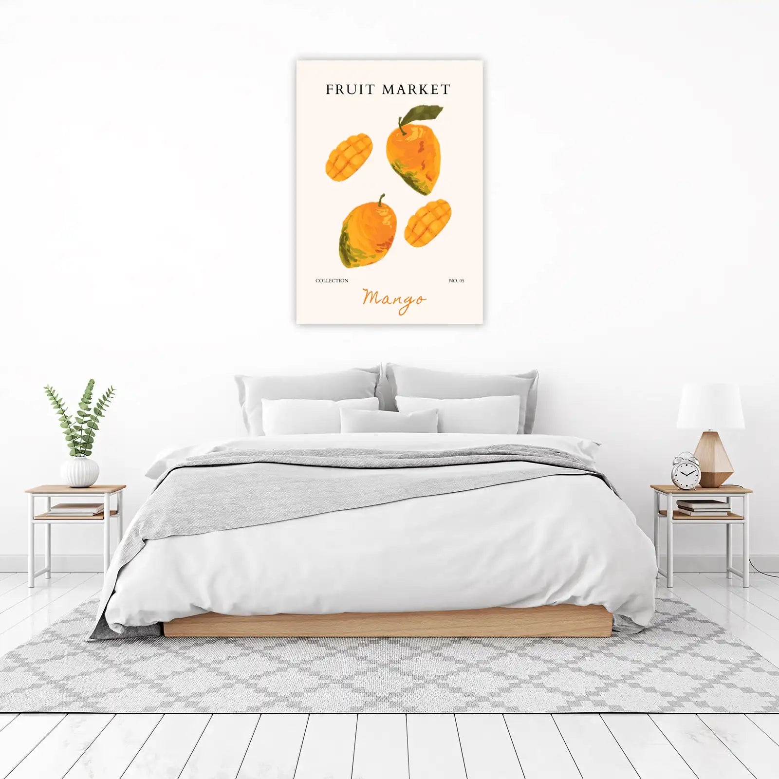 Vibrant Mango Fruit Market Wall Art
