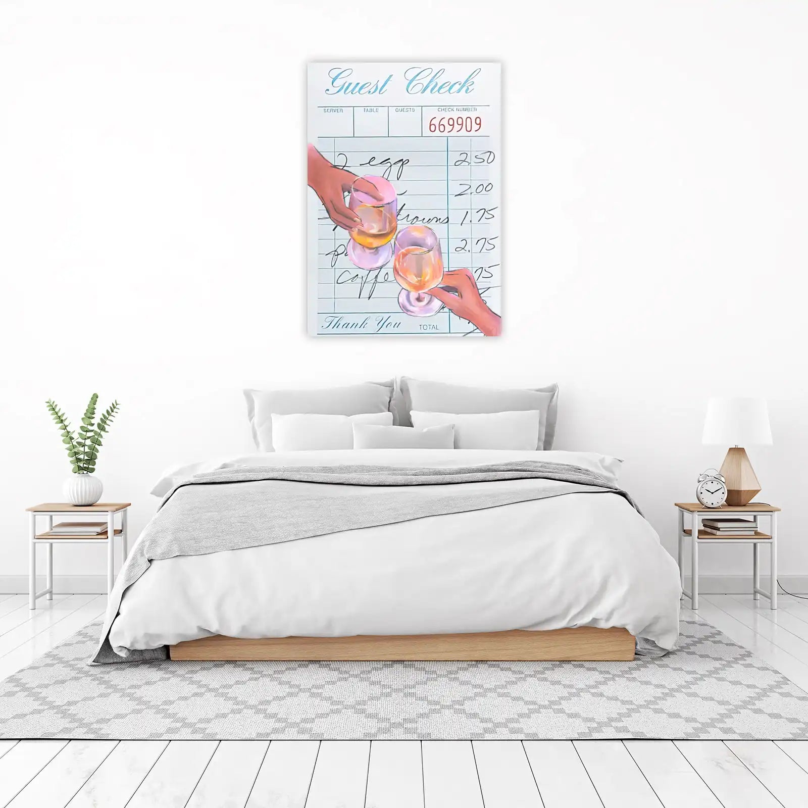Elegant Guest Check Cocktail Wall Art