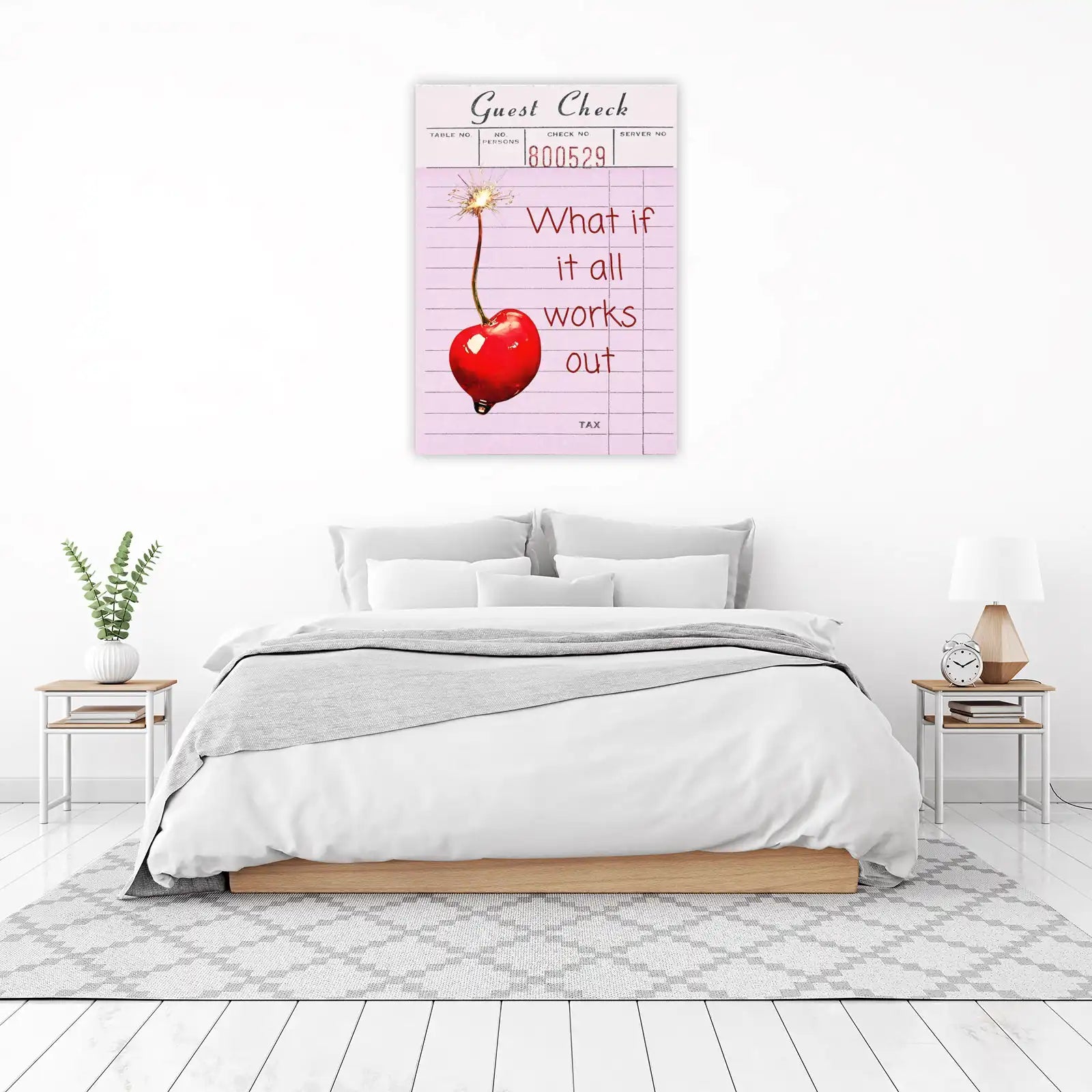 Cherry Spark Guest Check Wall Art