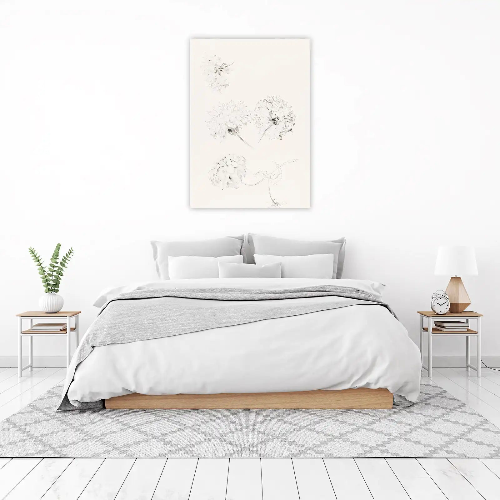 Botanical Sketch Floral Wall Art Art