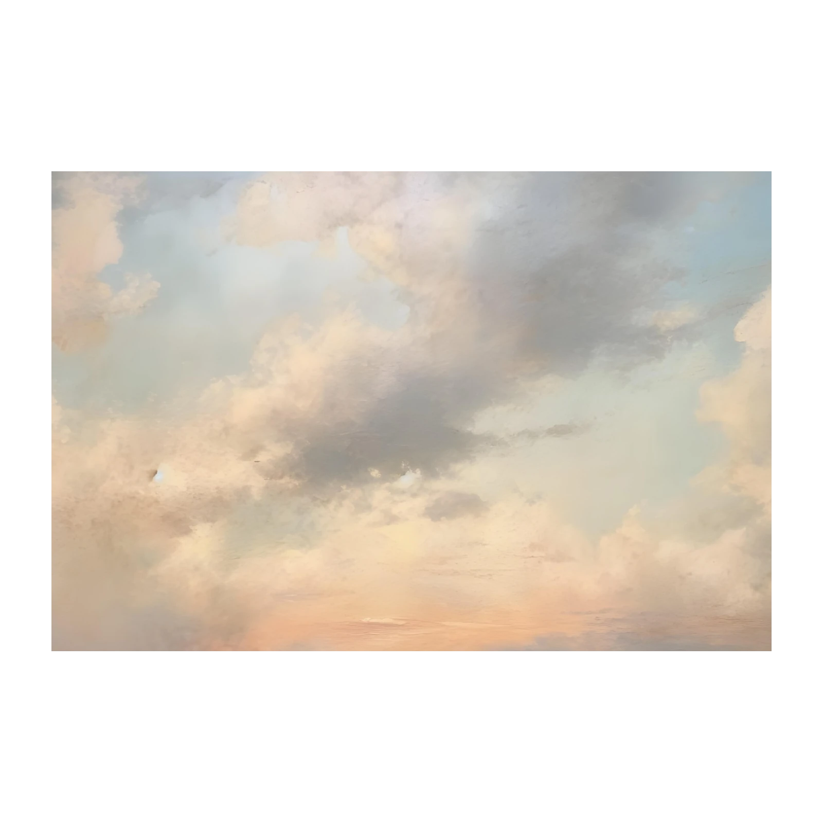 Dreamy Pastel Sky Wall Art for Serene Interiors