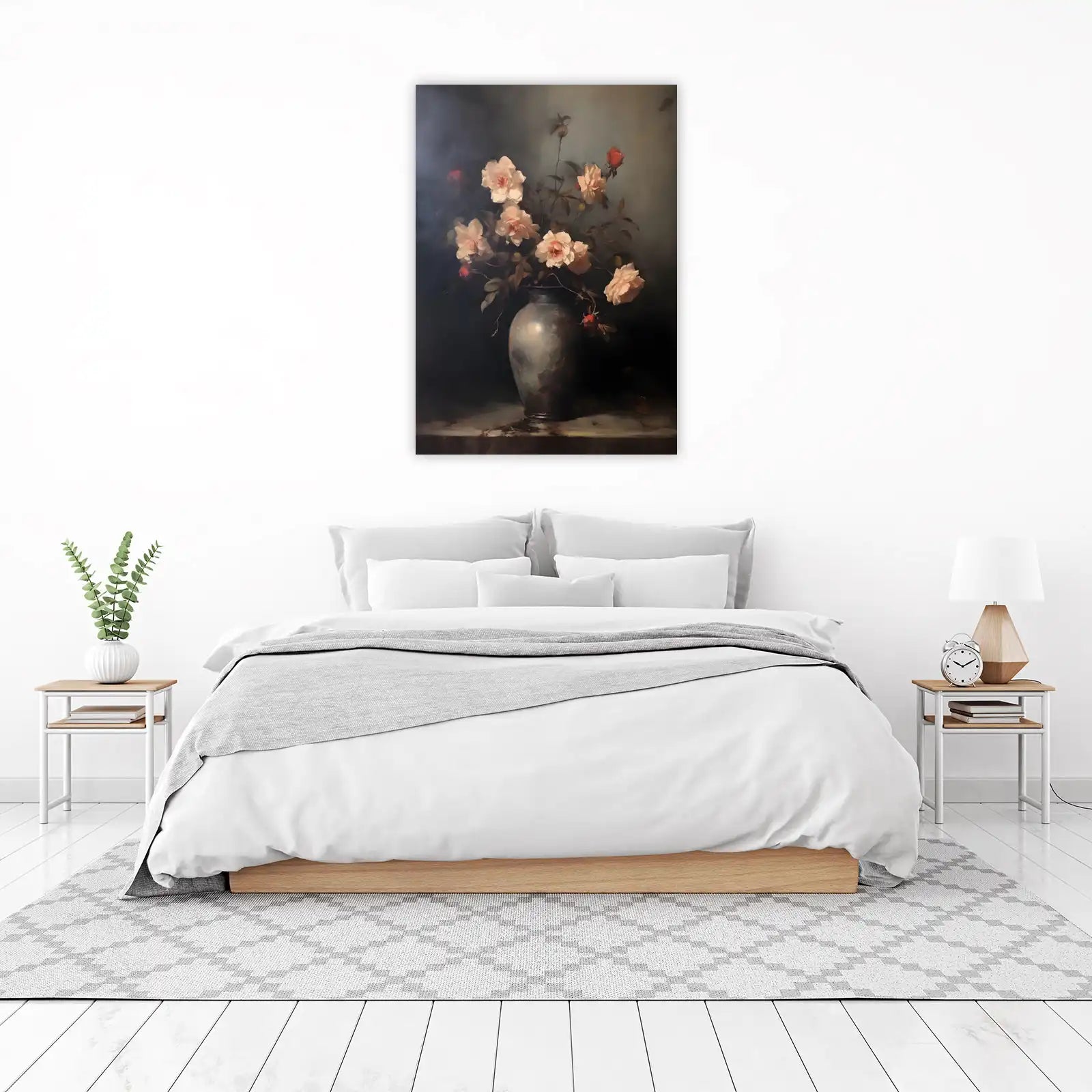 Elegant Rose Still Life Wall Art
