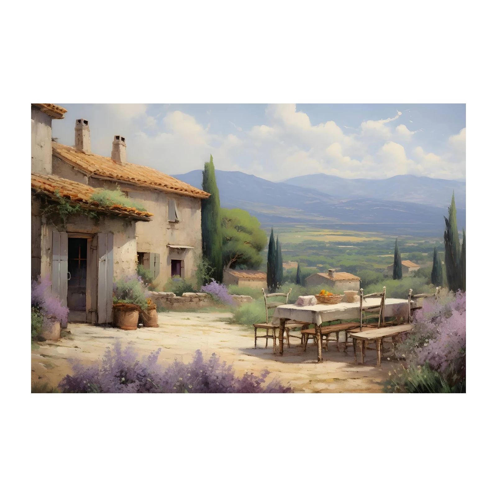 French Countryside Lavender Estate Wall Art