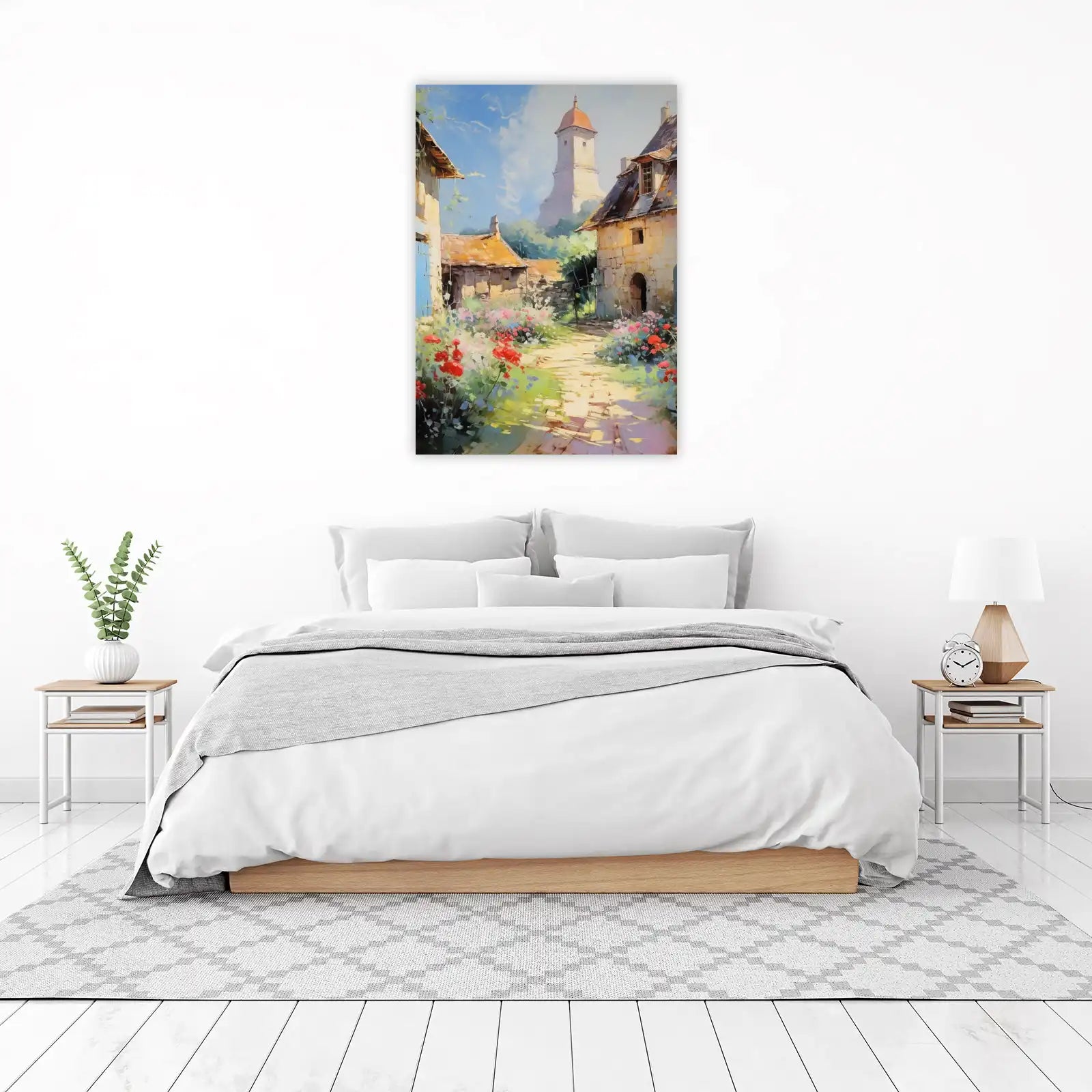 Enchanting Village Pathway Wall Art