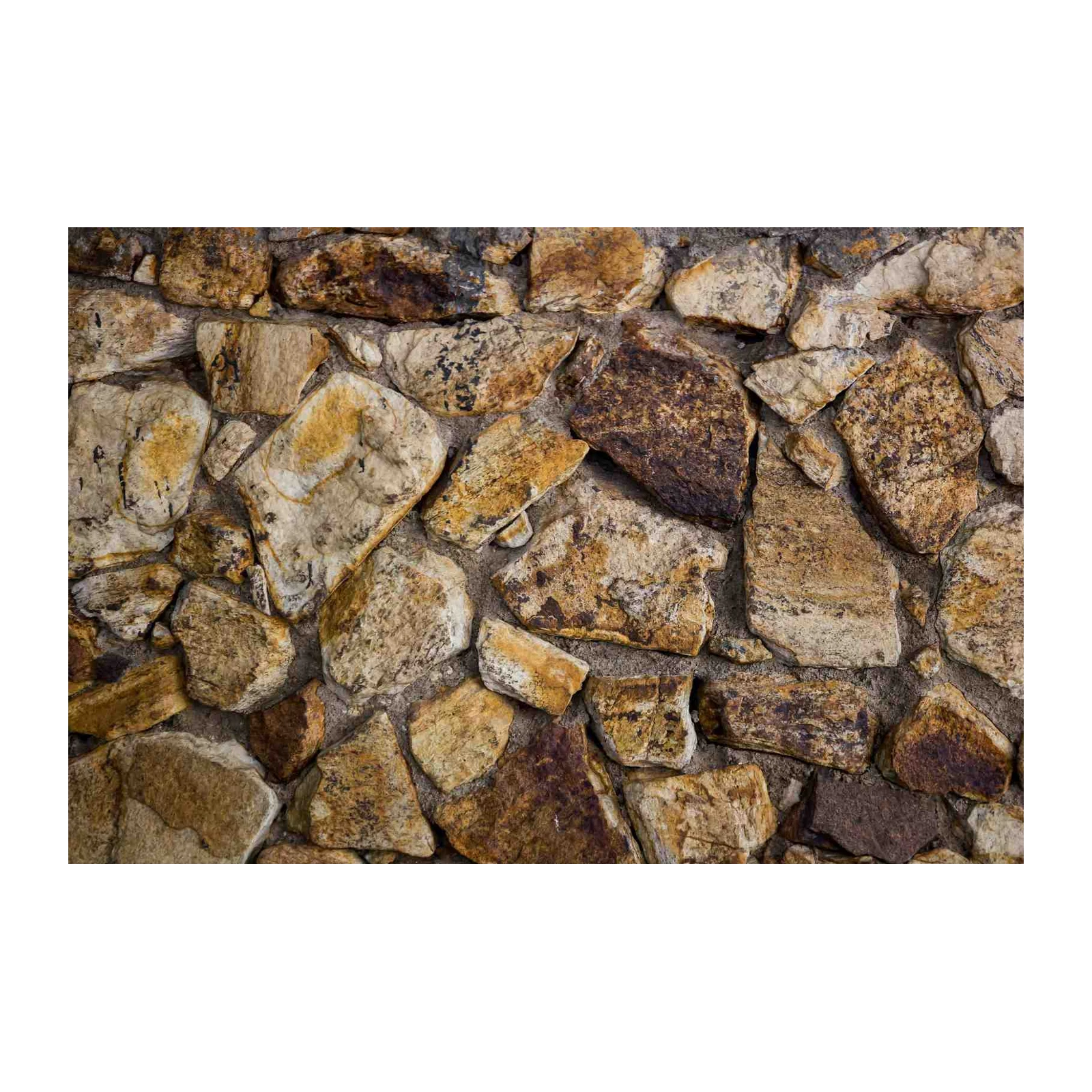 Rustic Stone Wall Texture Wall Art
