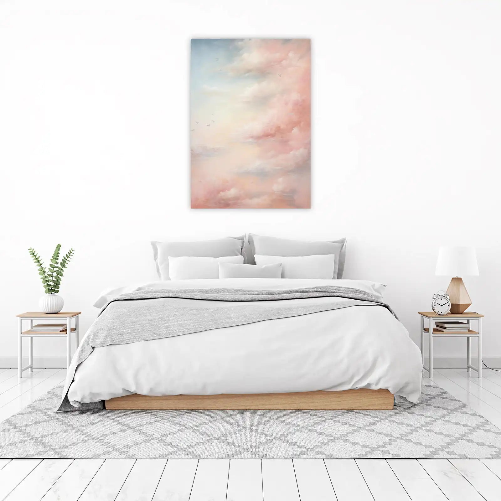 Dreamy Sky Birds Wall Art