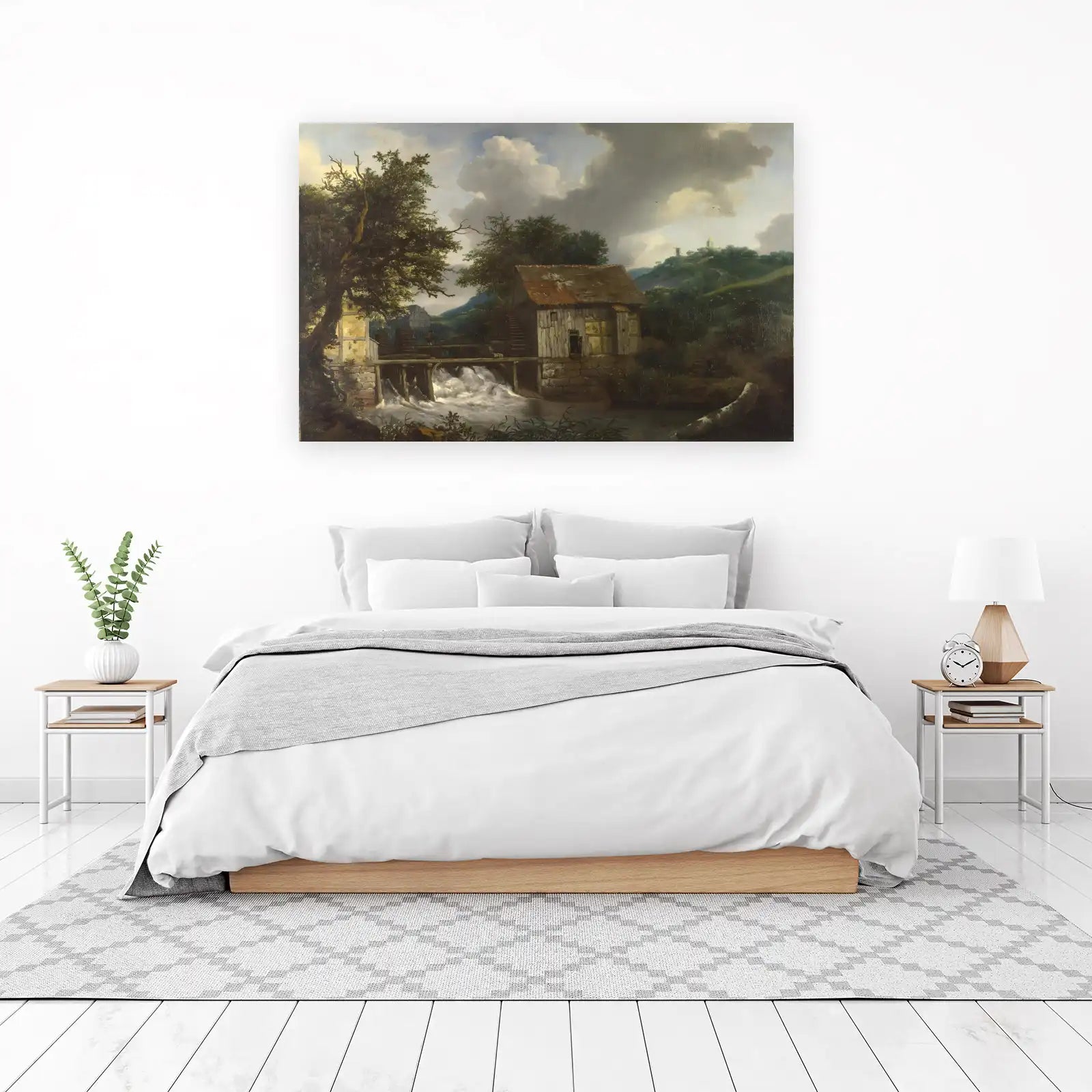 Rustic Mill Landscape Wall Art