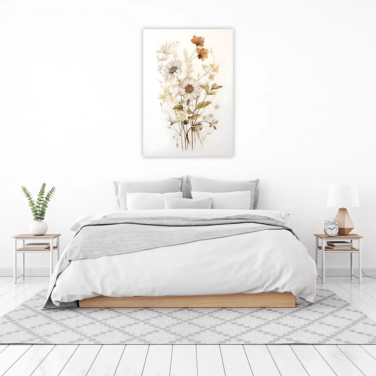 Botanical Dreams Delicate Floral Wall Art