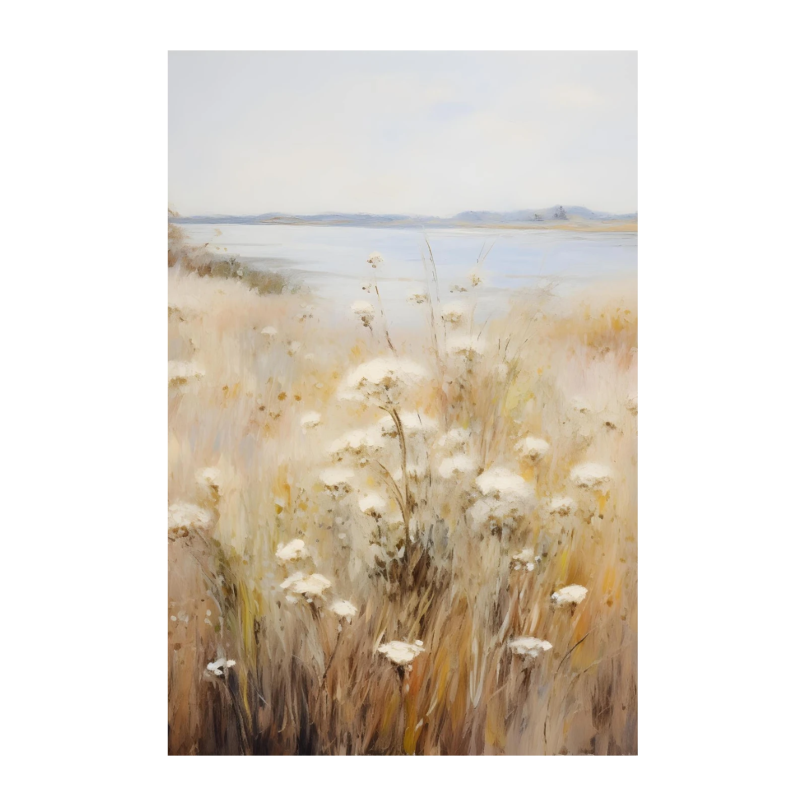 Serene Meadow Landscape Wall Art