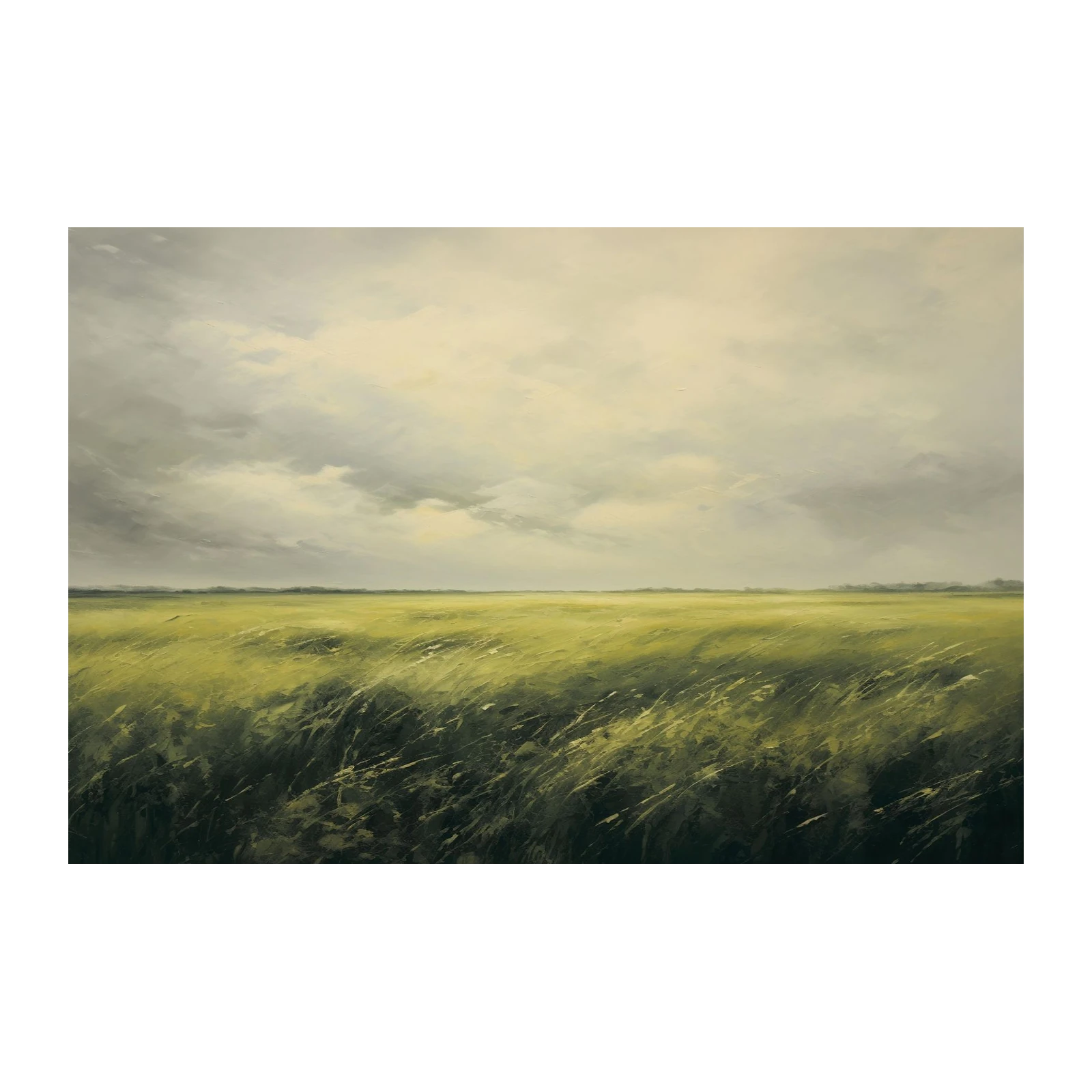 Serene Meadow Landscape Wall Art