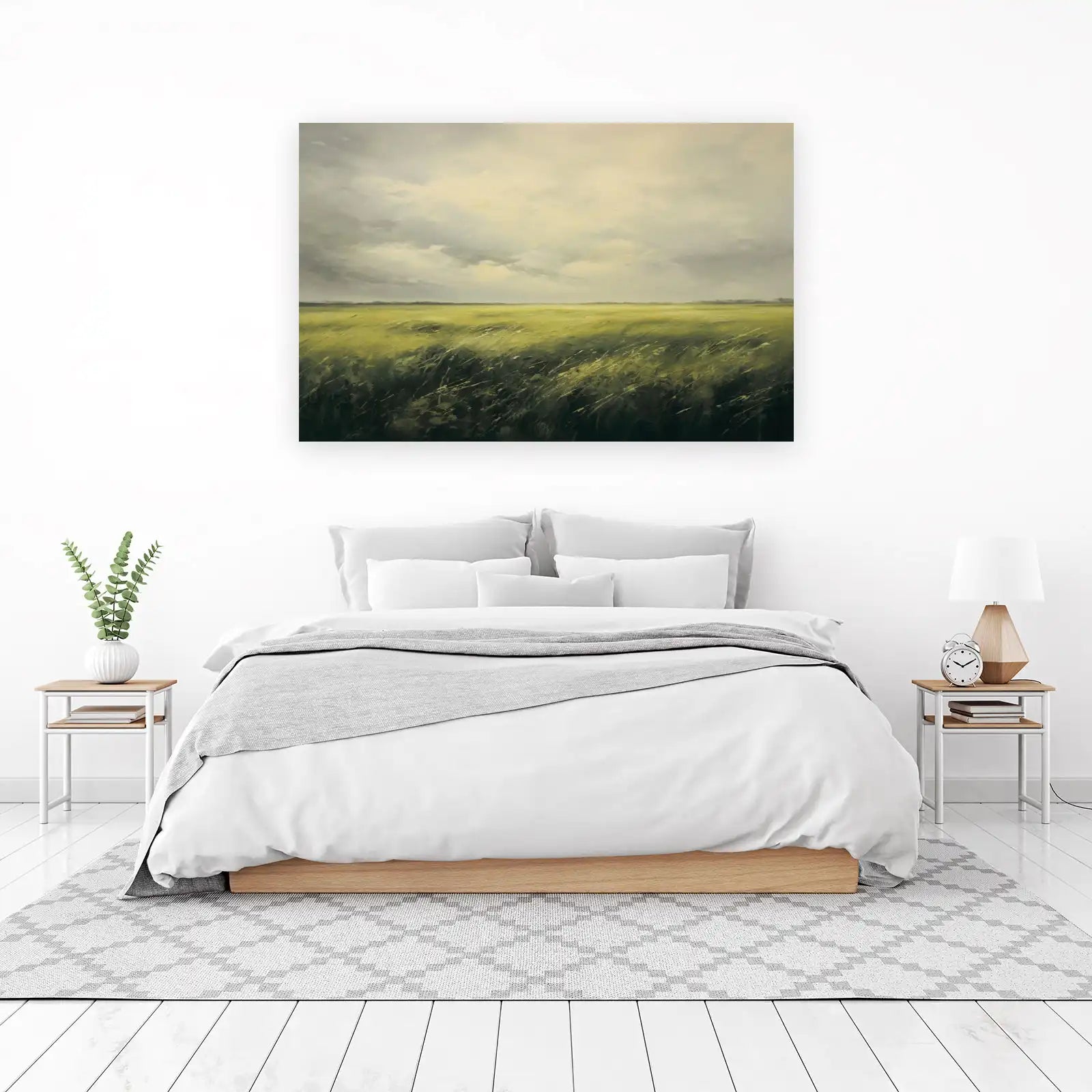 Serene Meadow Landscape Wall Art