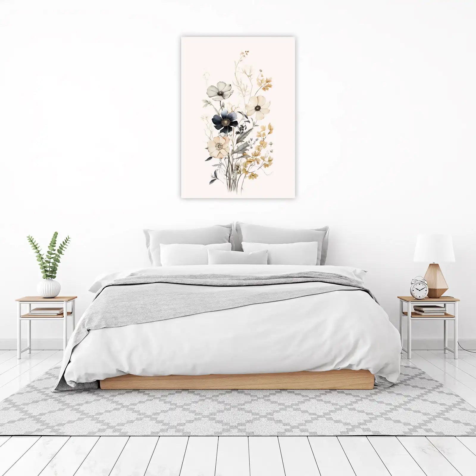 Elegant Floral Drift Wall Art